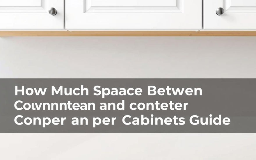 how much space between counter and upper cabinets