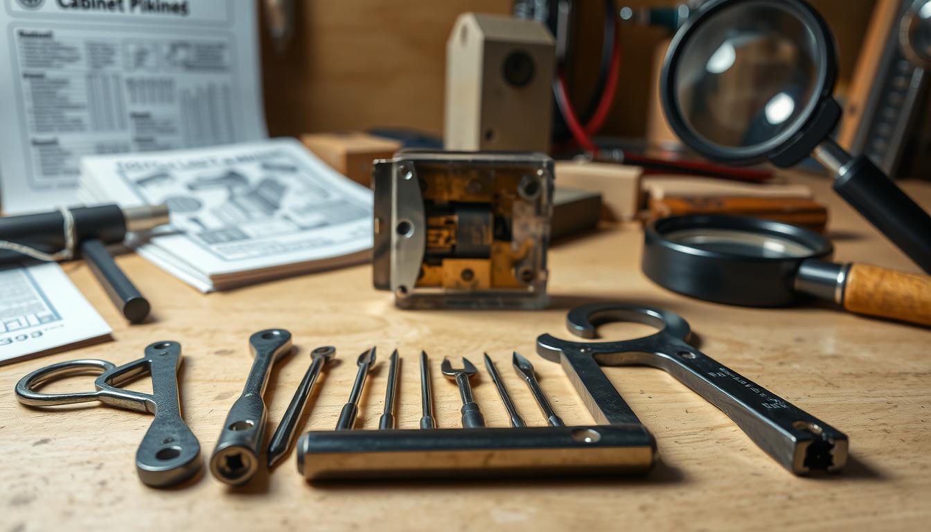 how to pick a cabinet lock