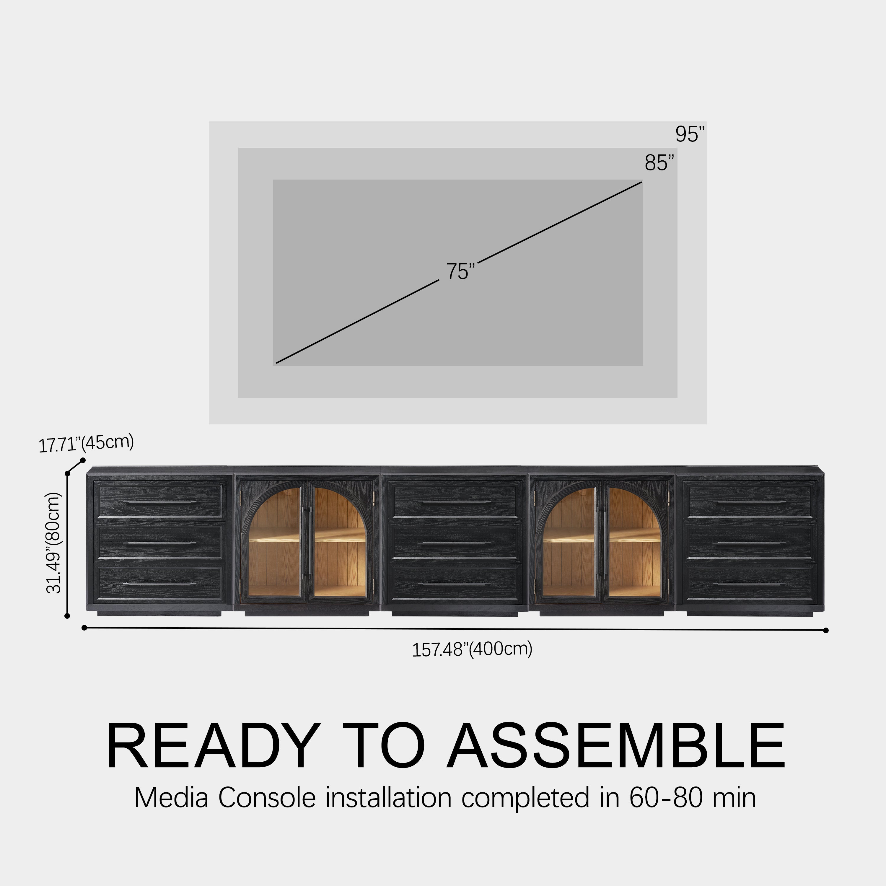 What Size Media Console for 75 Inch TV: Dimensions & Tips
