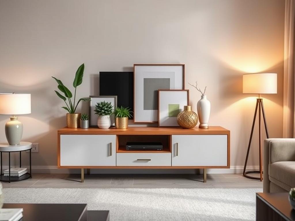 how to decorate a media console