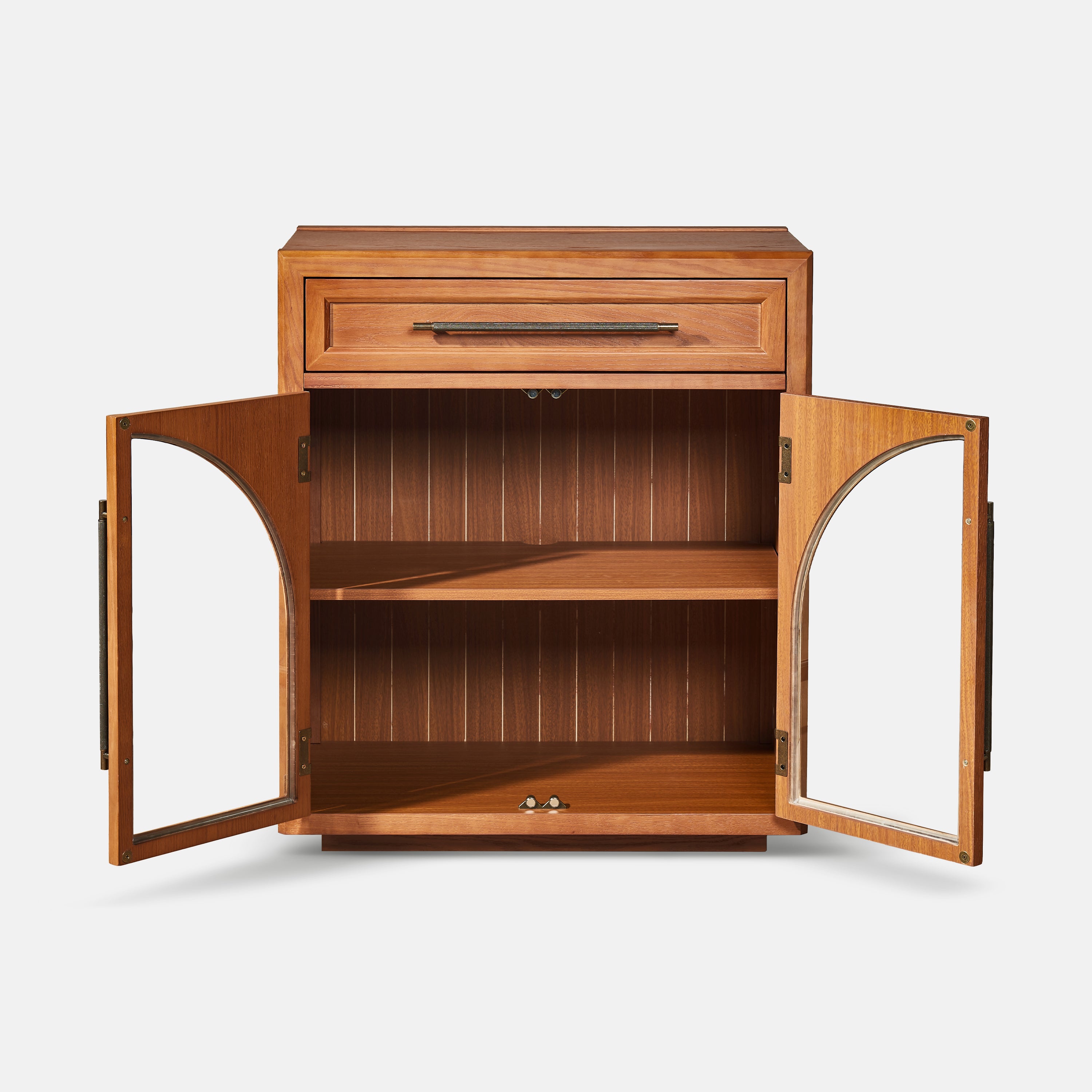 Alvar Arched 32" Oak Storage Cabinet with Drawers