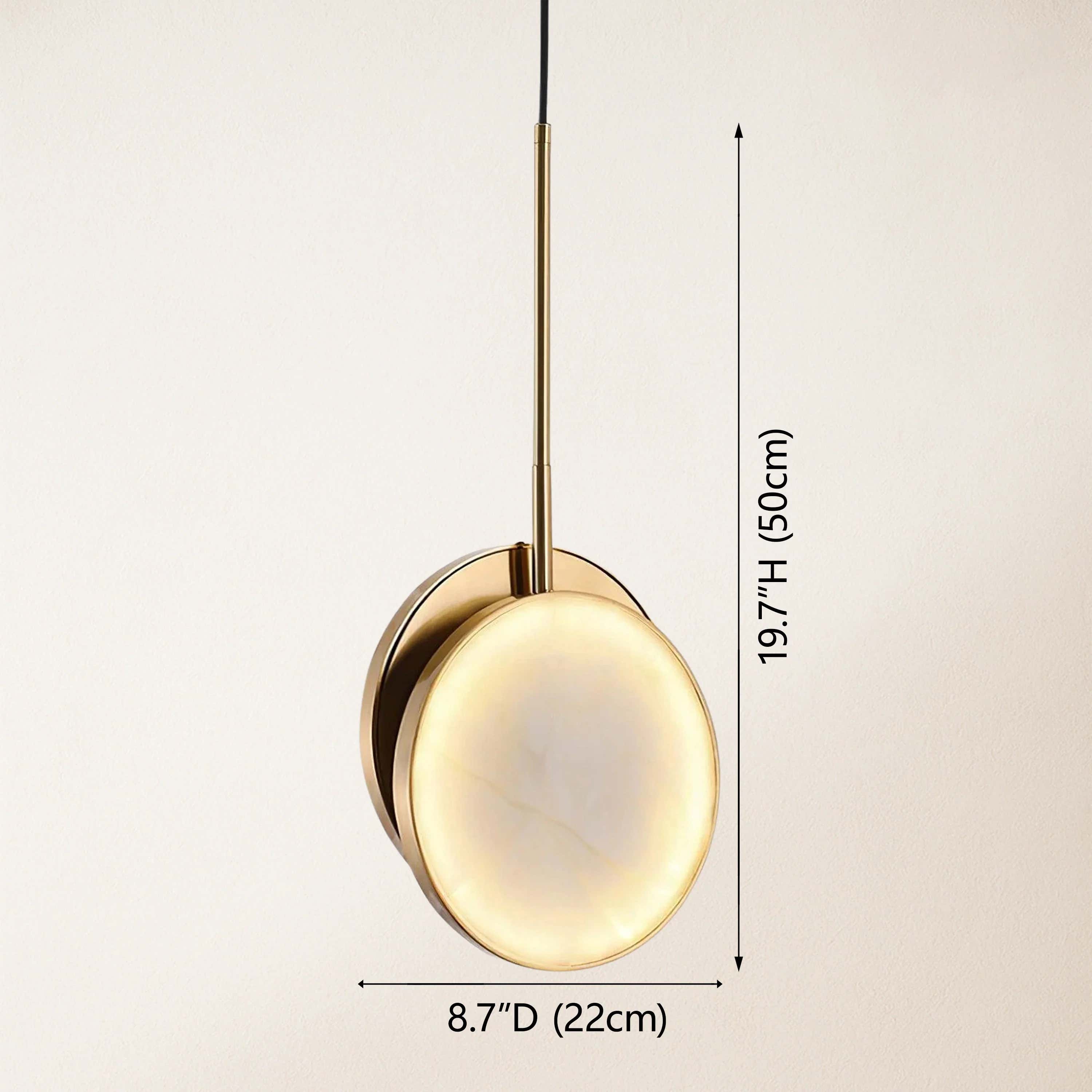 Mintreux Moonshade Alabaster Pendant 8''D