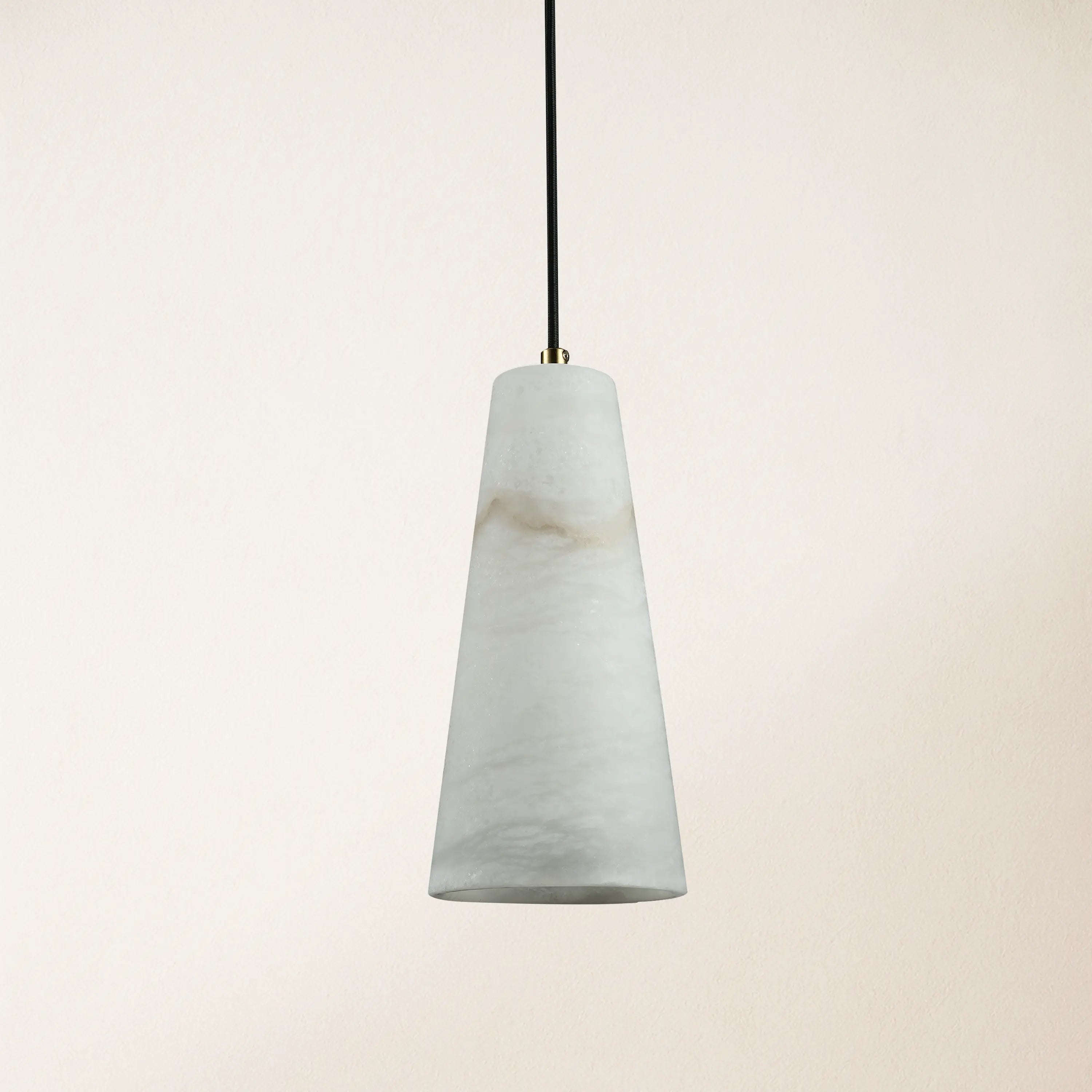 Capus Conical Alabaster Pendant 10''H