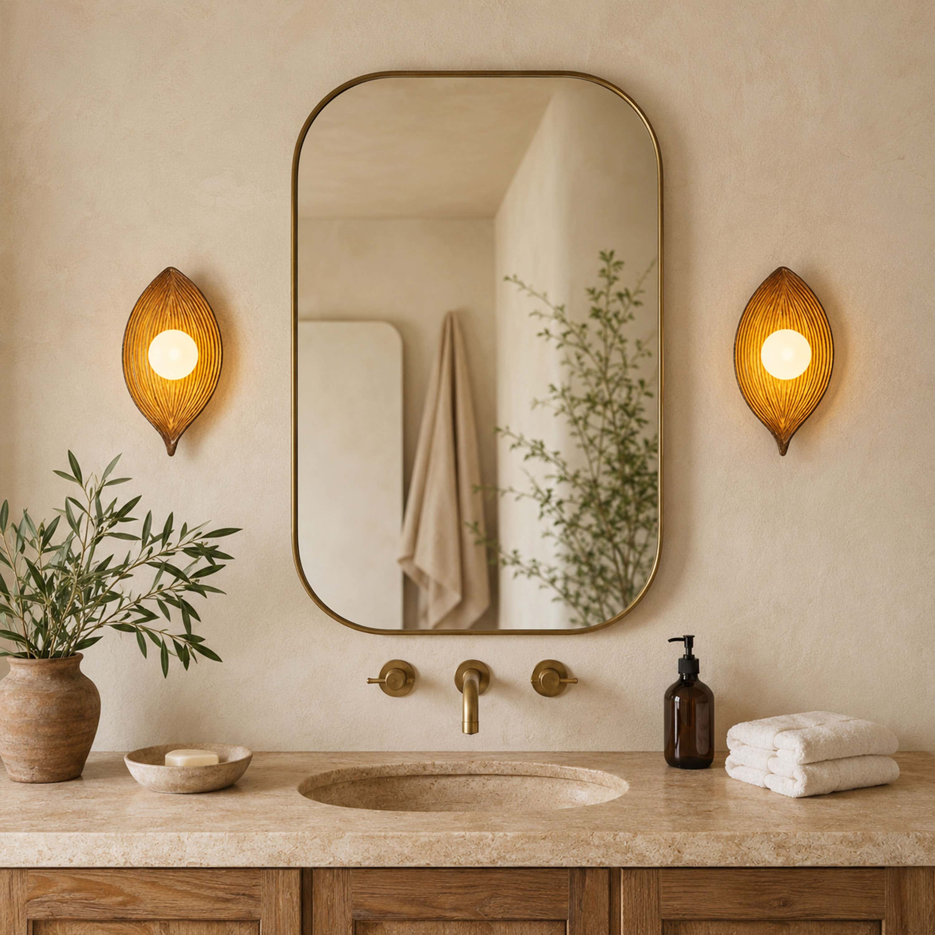 Sylvara Resin Leaf Wall Sconce