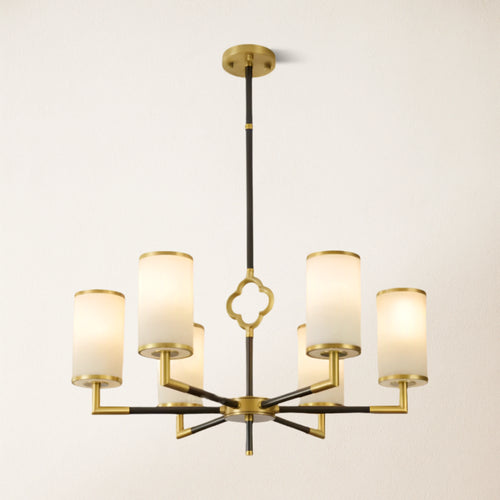 Moral Multi-layer Branda Alabaster Round chandelier 27"D