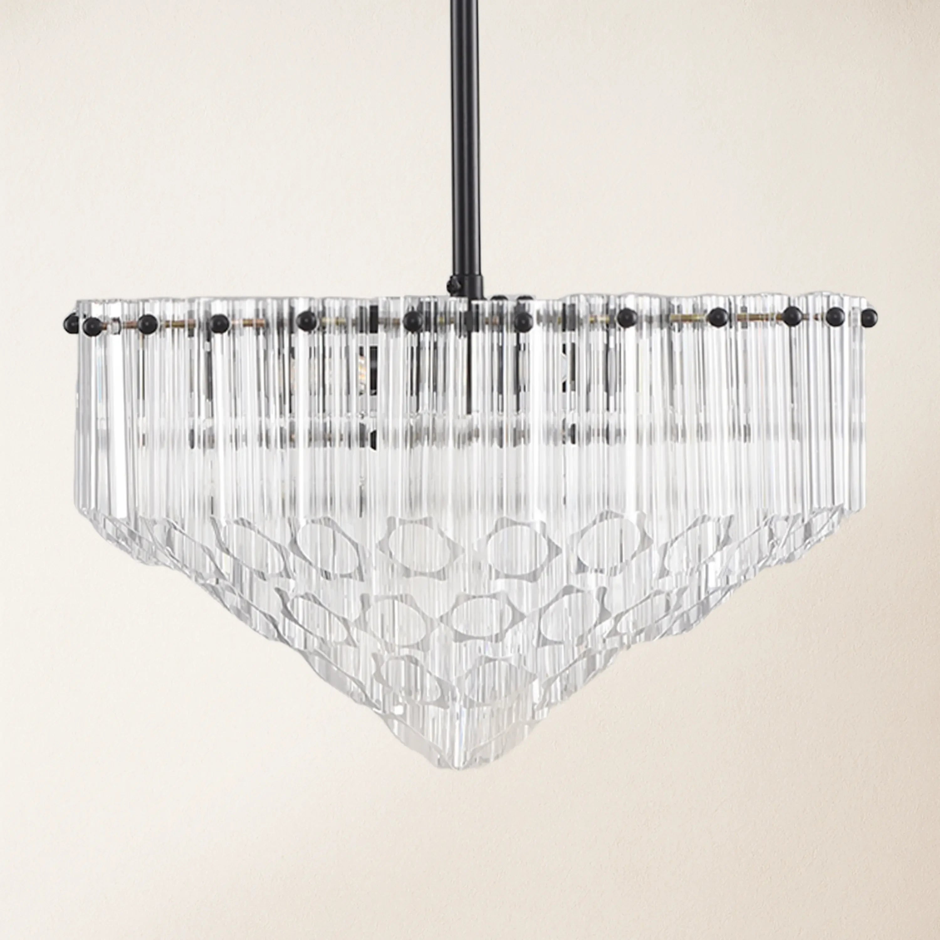 Ethereal Crystal Radiance Round Chandelier 14"D