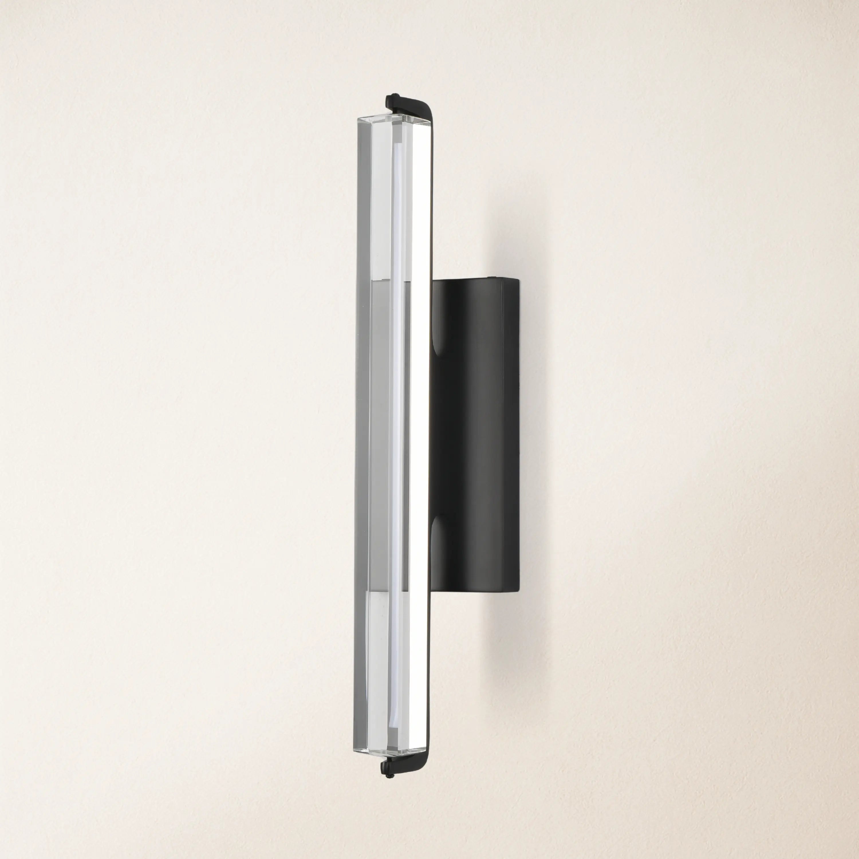 Clara Glow Crystal Single Wall Sconce 19"