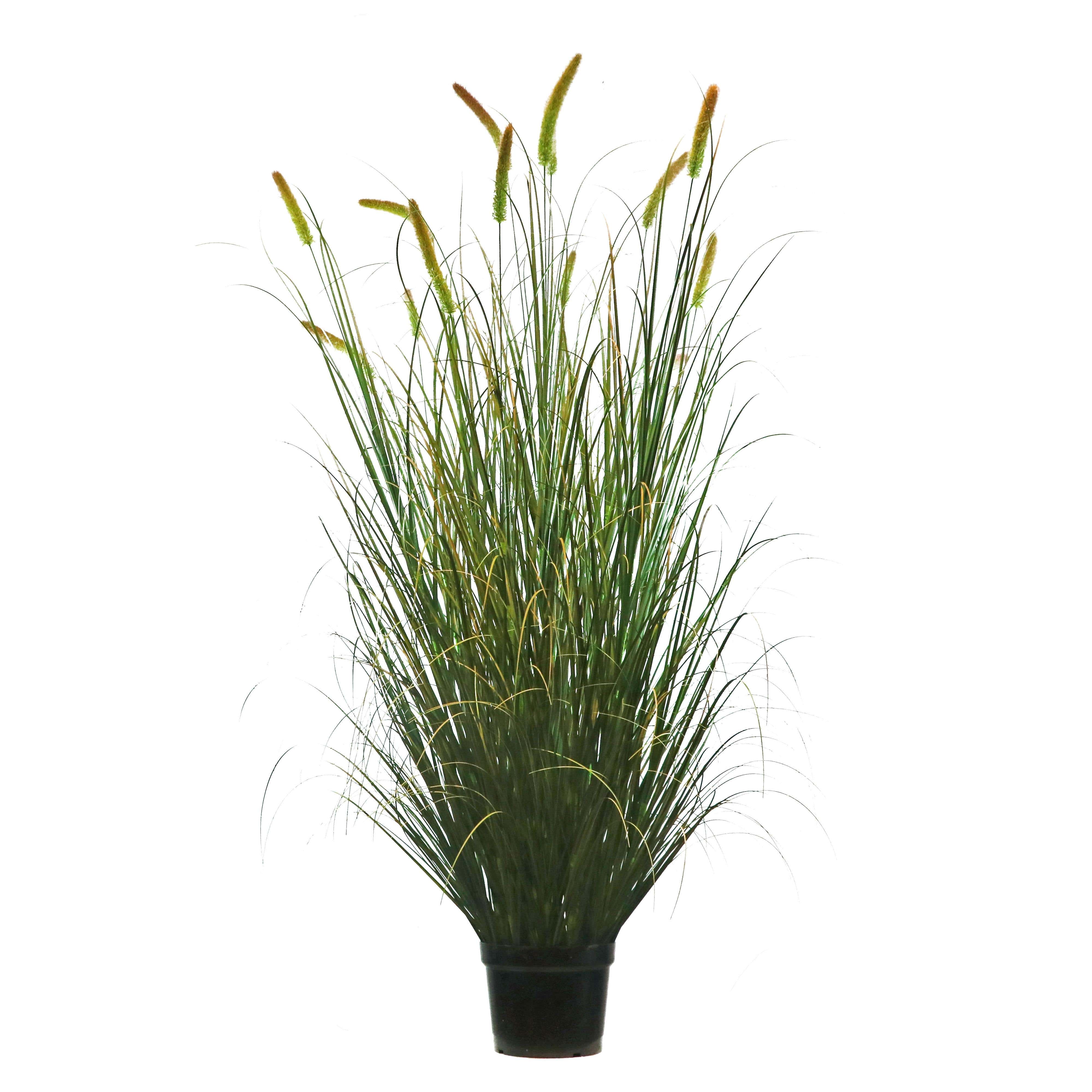 Artificial 14-Head Long Cat Tail with Curved Onion Grass Bonsai 200cm H