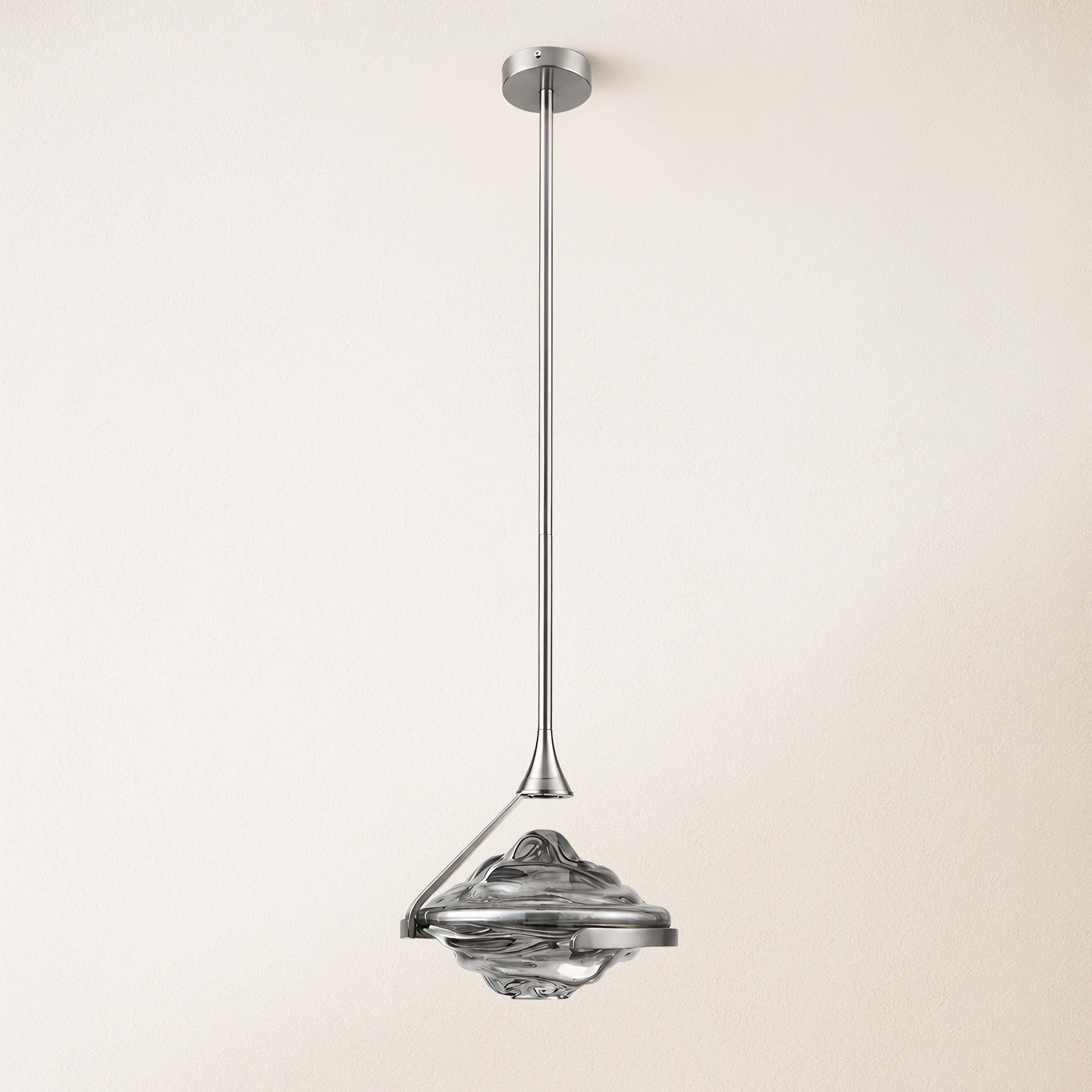 Rivelia Glass Wavy Pendant Light