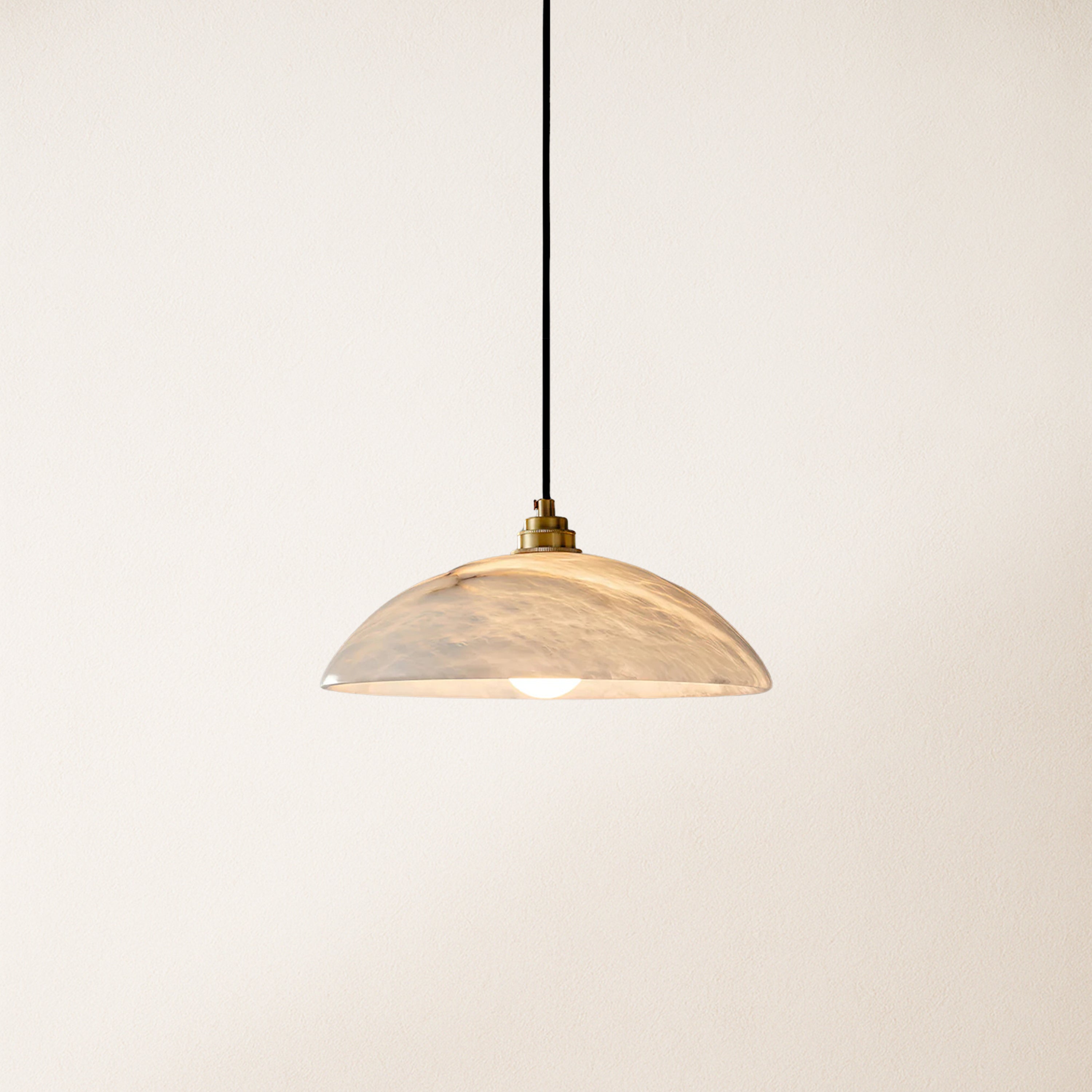 Dadaly Alabaster Modern Small Art Pendant 12"D