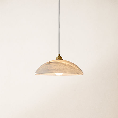 Dadaly Alabaster Modern Small Art Pendant 12"D