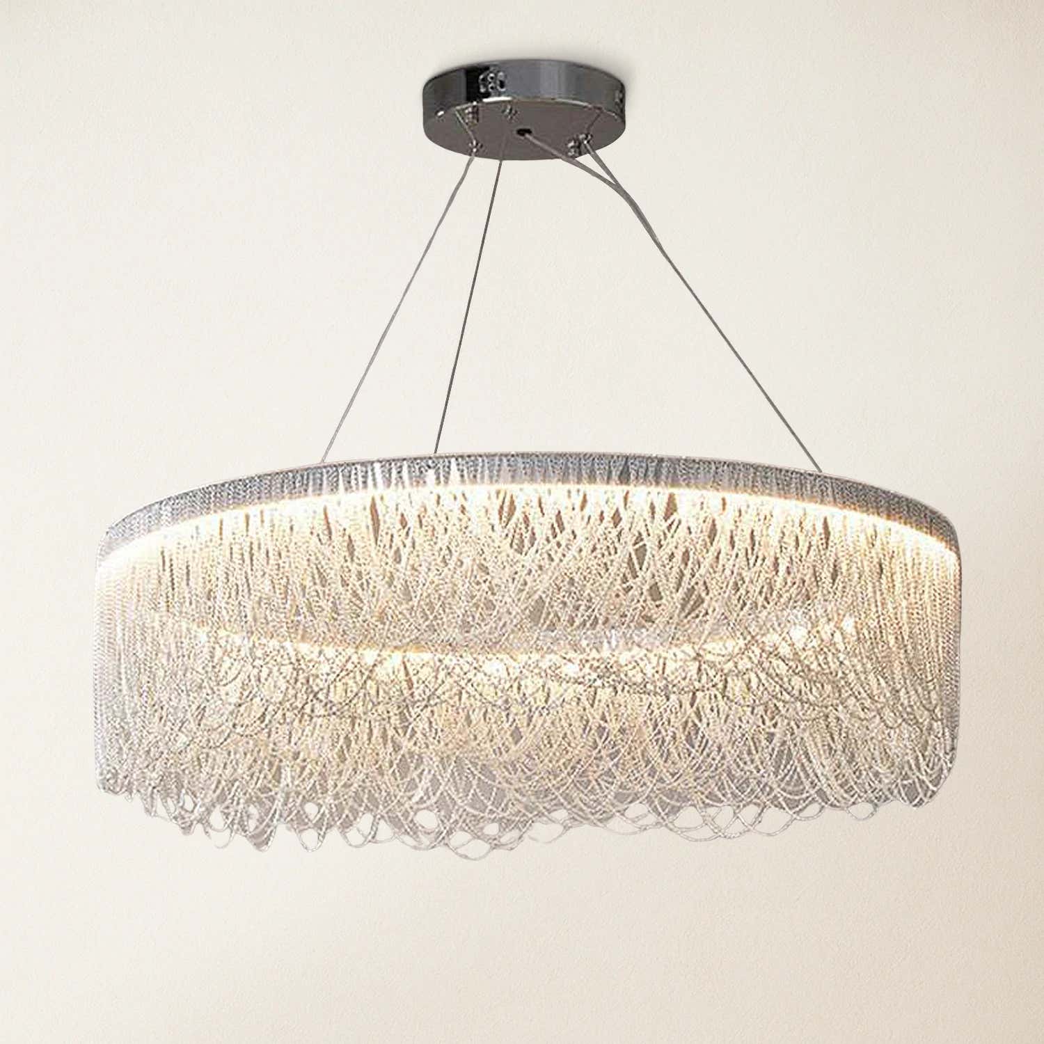 Teresa Cadena Tassel Modern Ring Chandelier 32"D