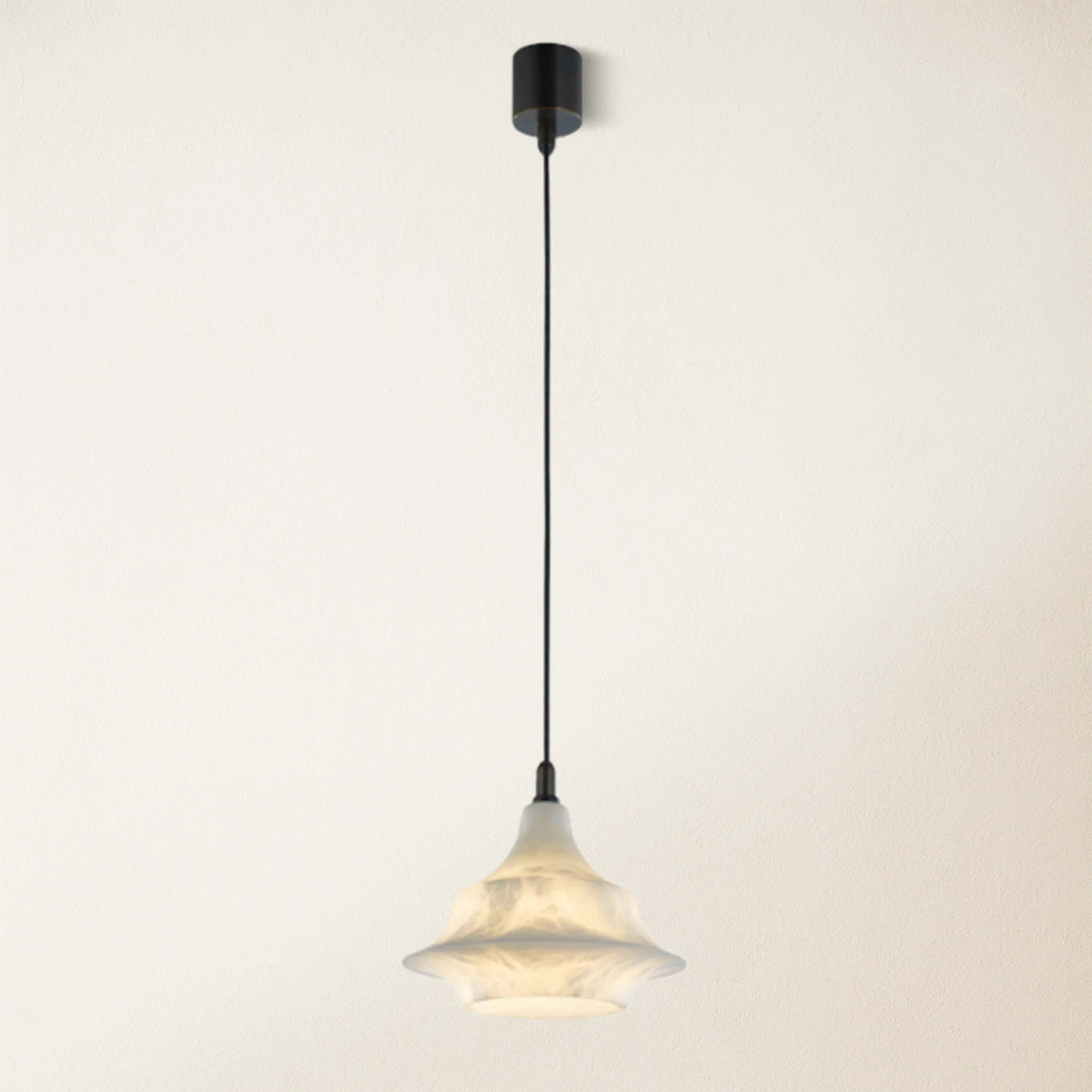 Bloom Alabaster Gleam Pendant 7"D