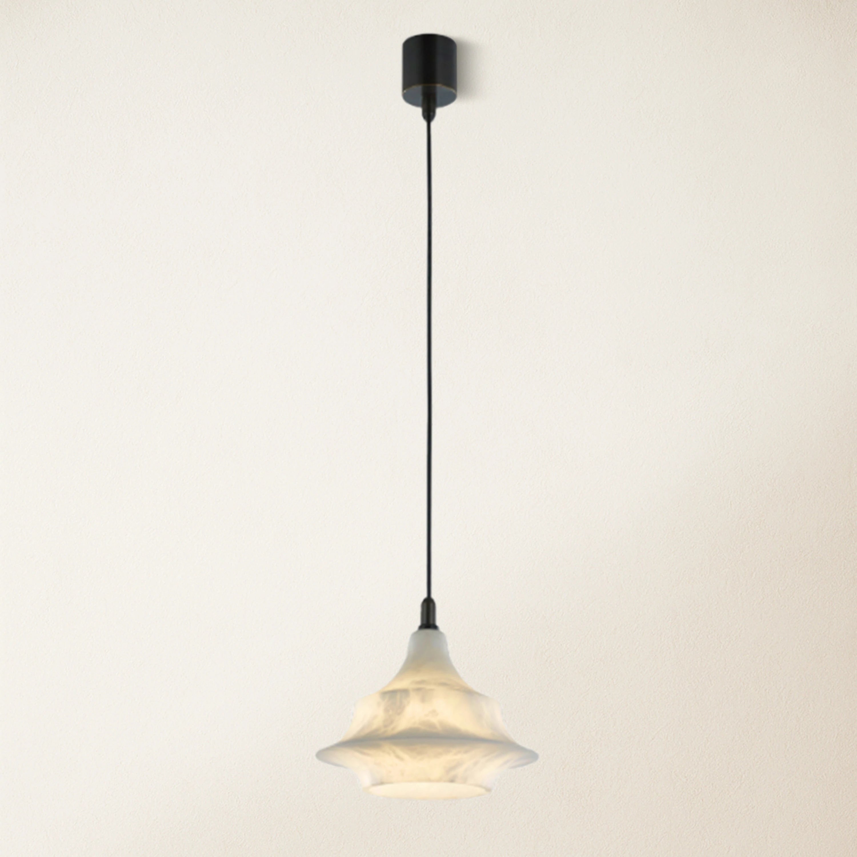 Bloom Alabaster Gleam Pendant 7"D