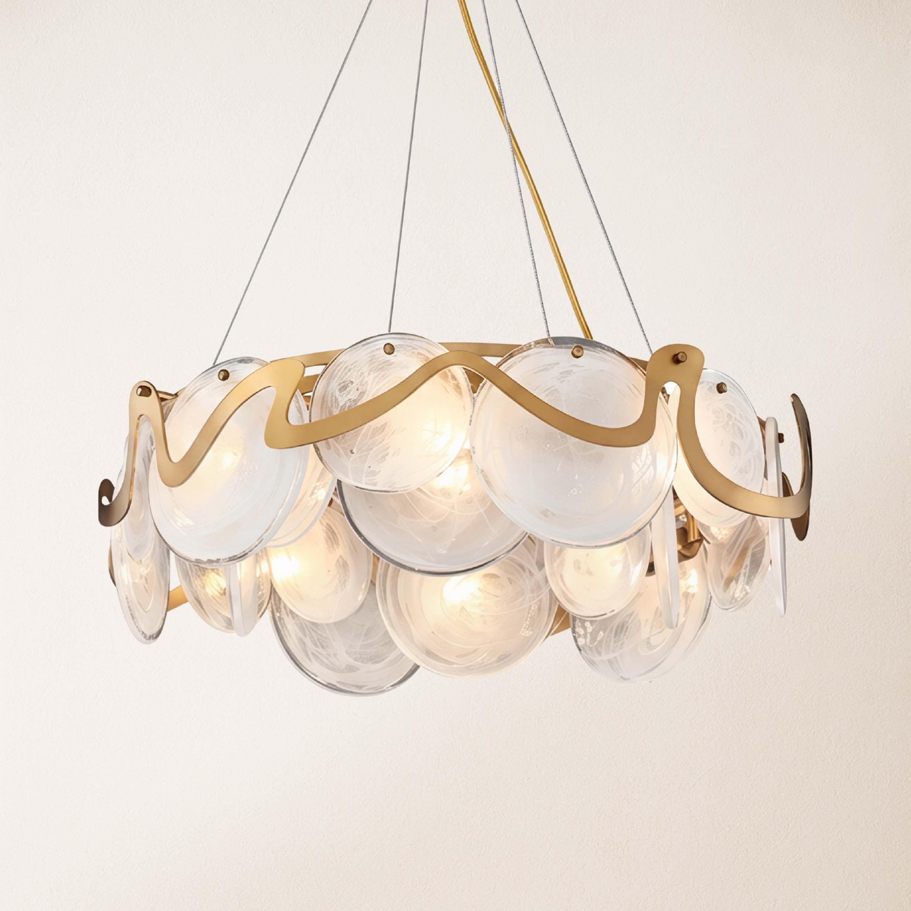 Avenor Ambient Glass Round Chandelier