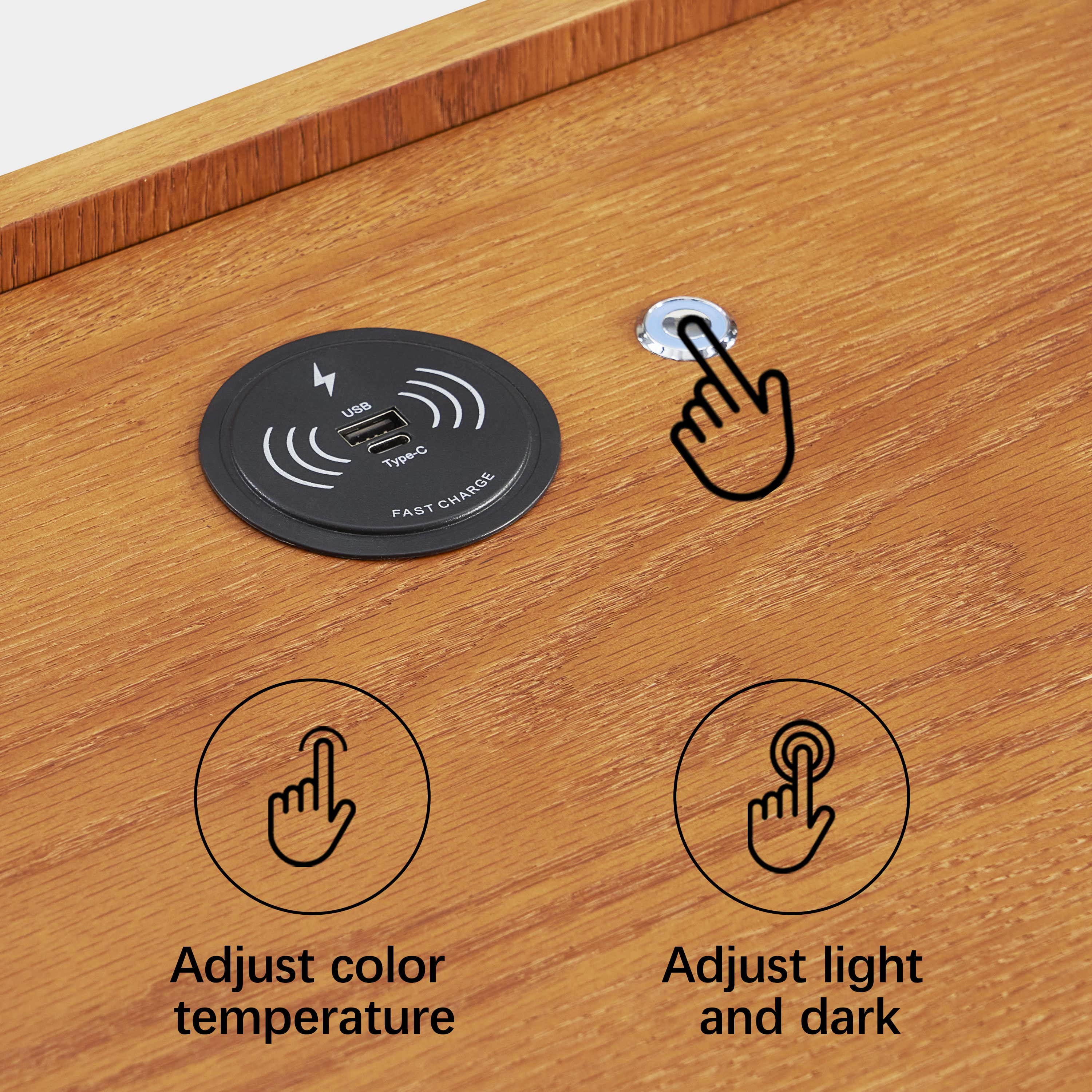 Devon Oak Nightstand 20“W