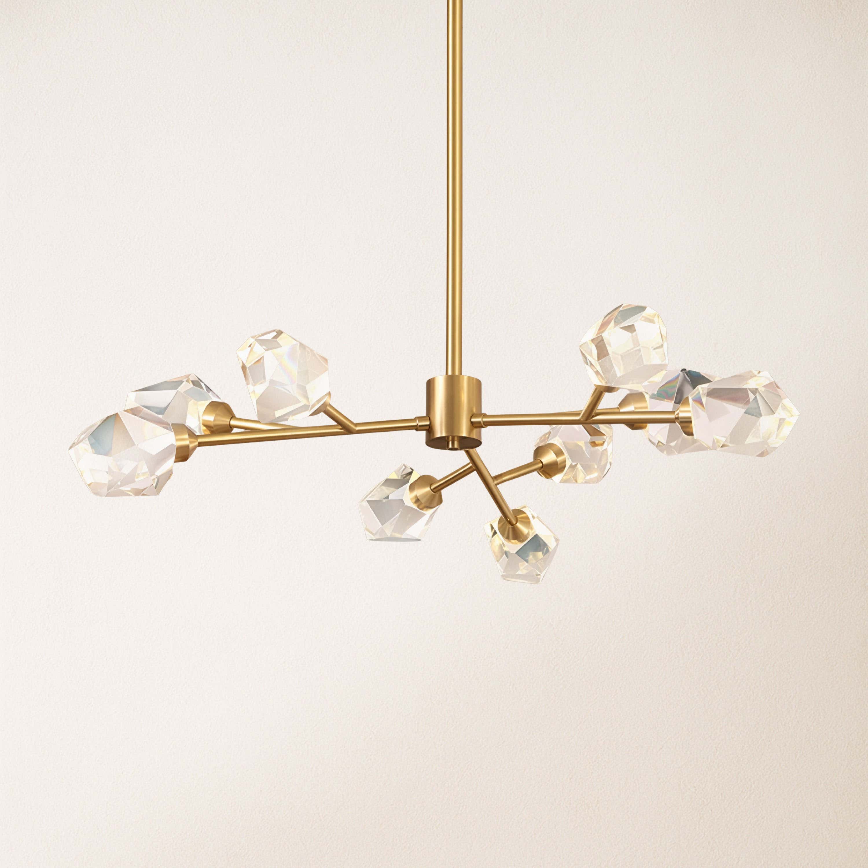 Aurelium Nova Crystal Linear Chandelier