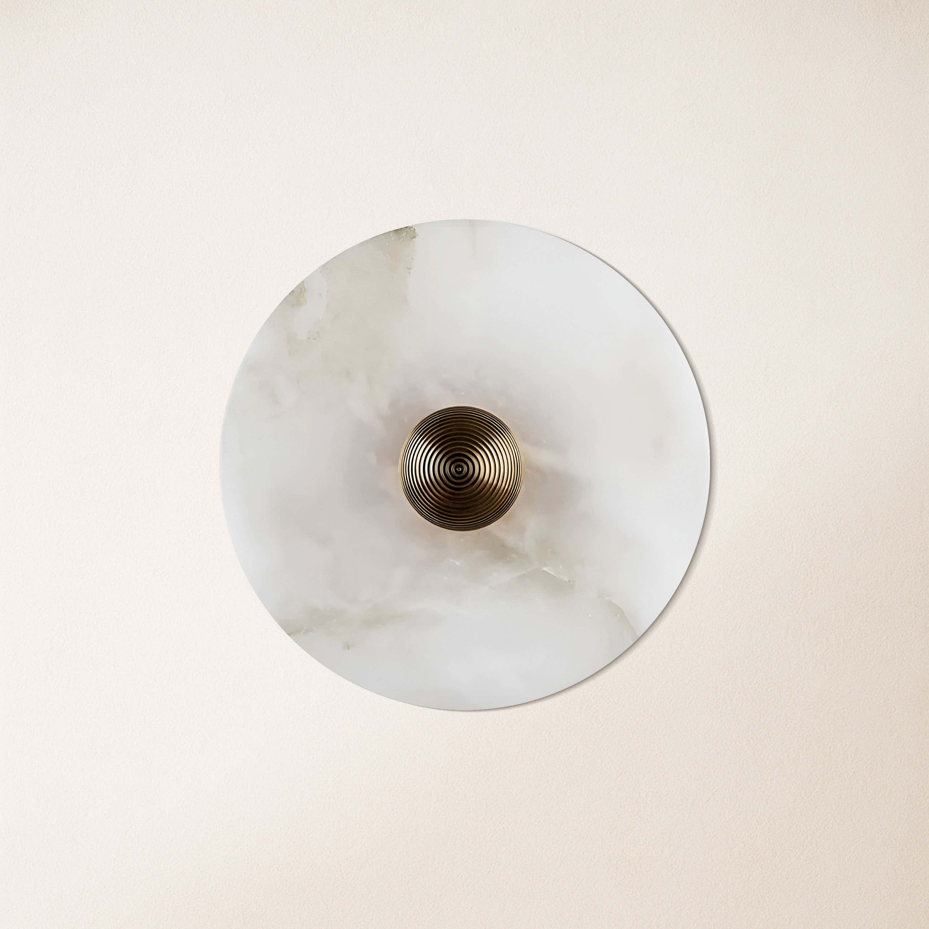 Miles Alabaster Wall Lamp 10"D