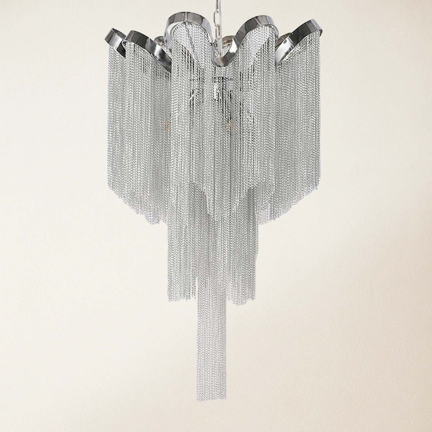 Teresa Cadena Chain Tassel Ceiling Light Fixture 16"D