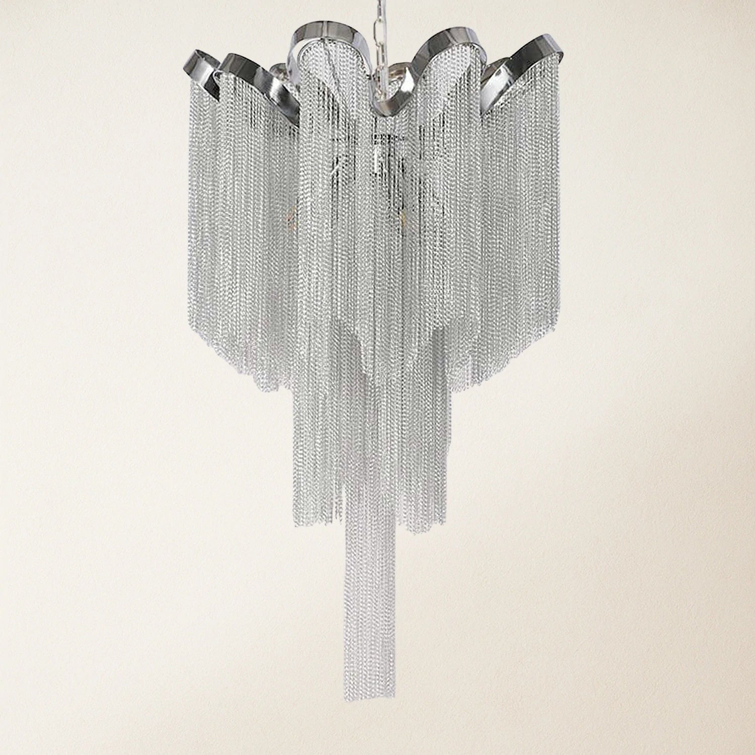 Teresa Cadena Chain Tassel Ceiling Light Fixture 16"D