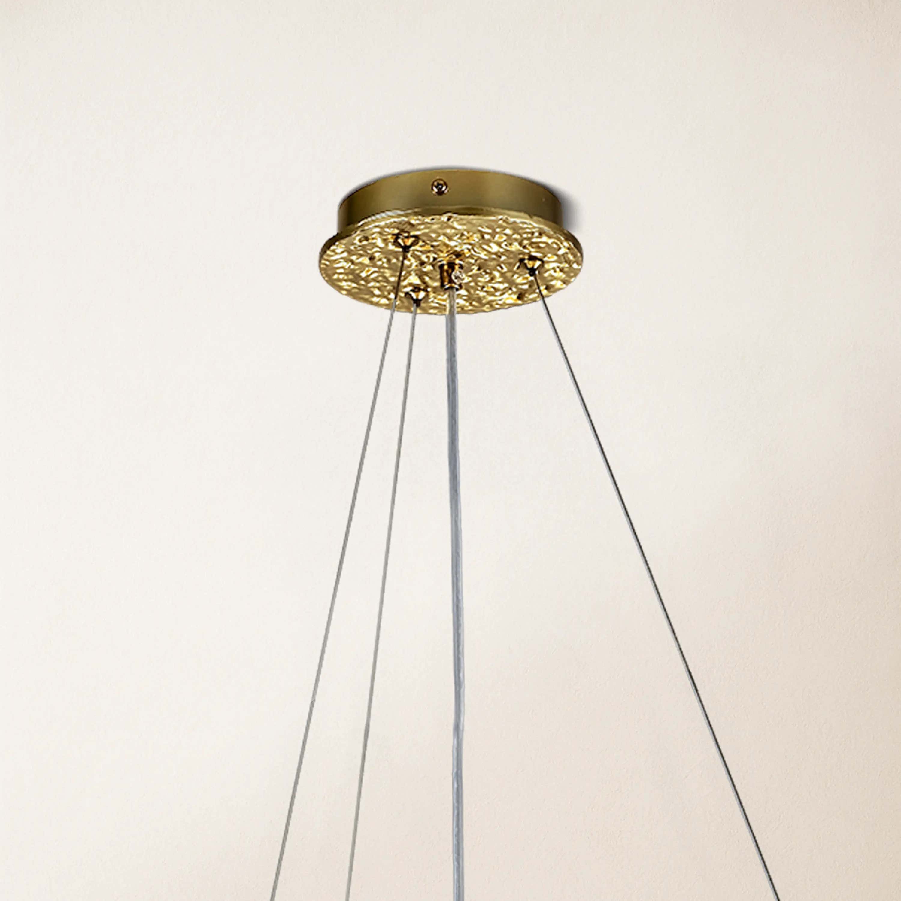 Frostleaf Crystal Grand Cascade Branches Chandelier 32"D