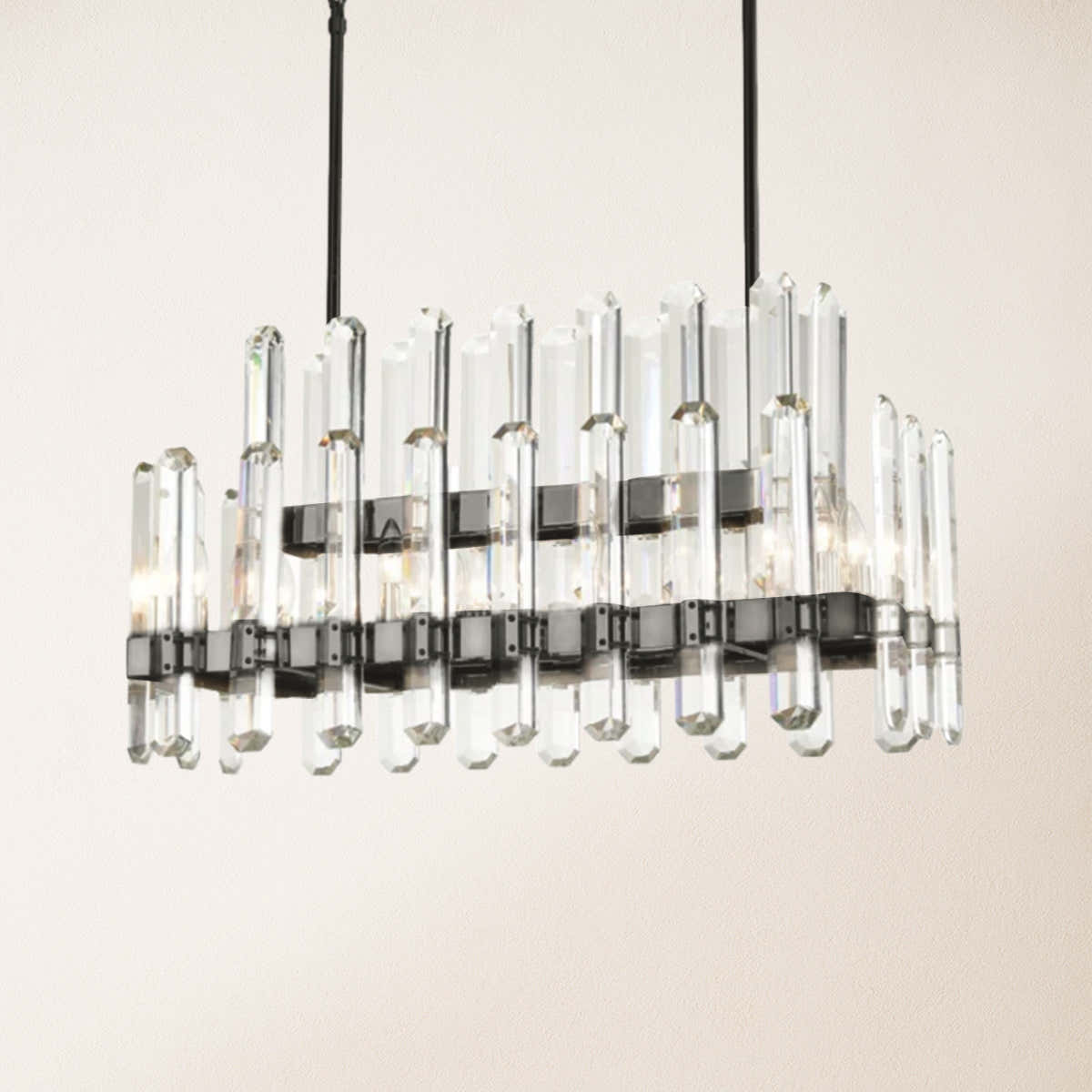 Clarion Rectangular Chandelier 36"L