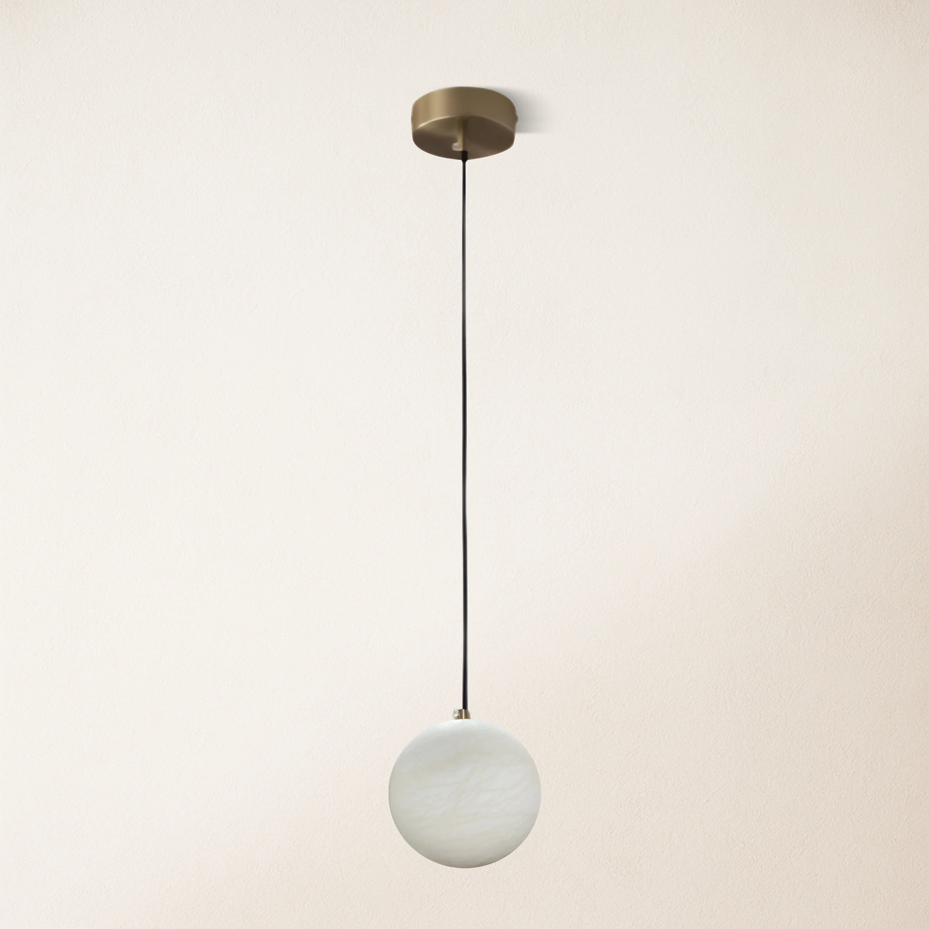 Nami Alabaster Global Ball Pendant Light 6"D