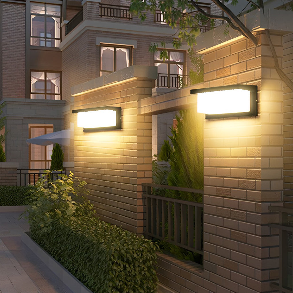Rayform Rectangle Light Control Outdoor Wall Light