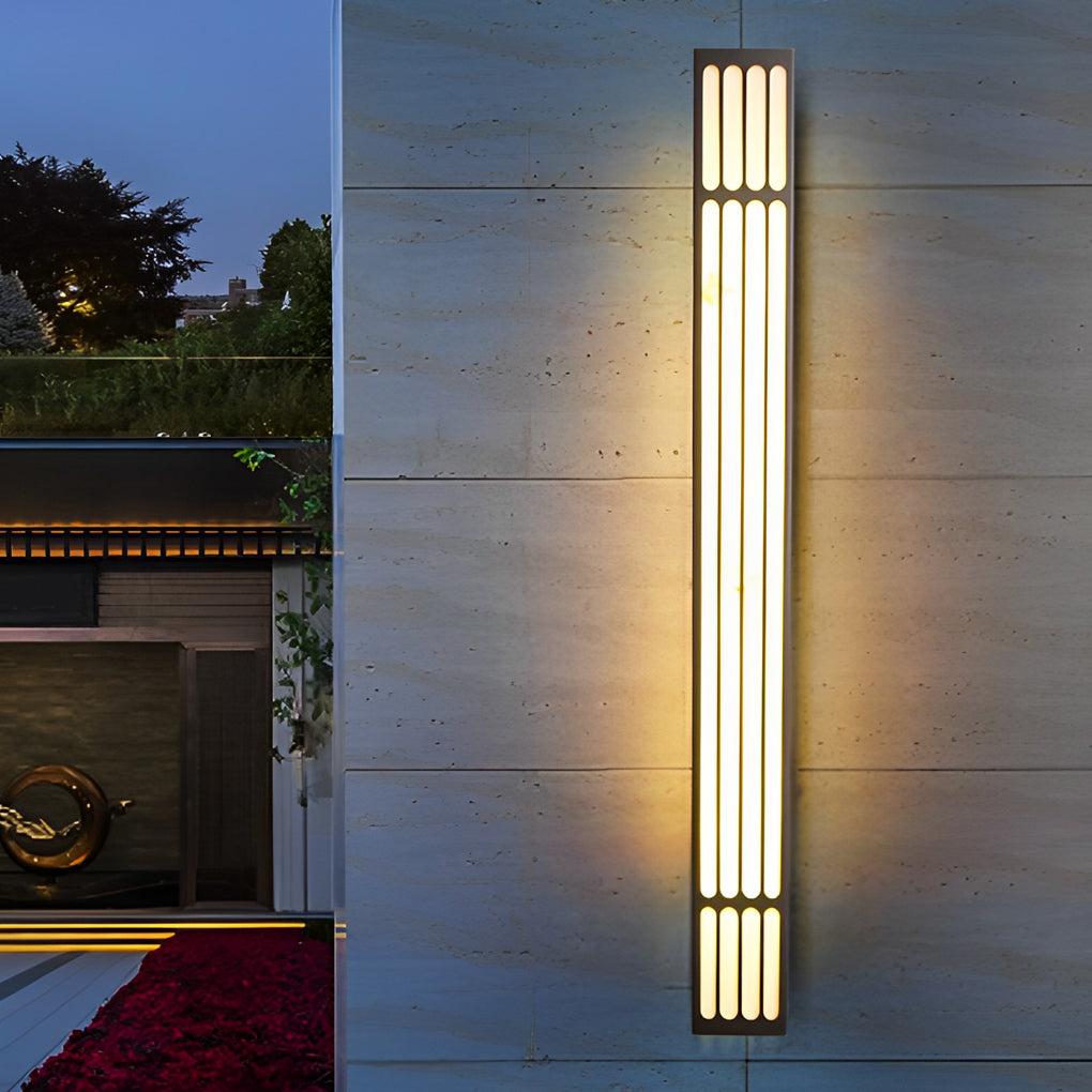Titanwall Rectangular Stripe Outdoor Wall Light
