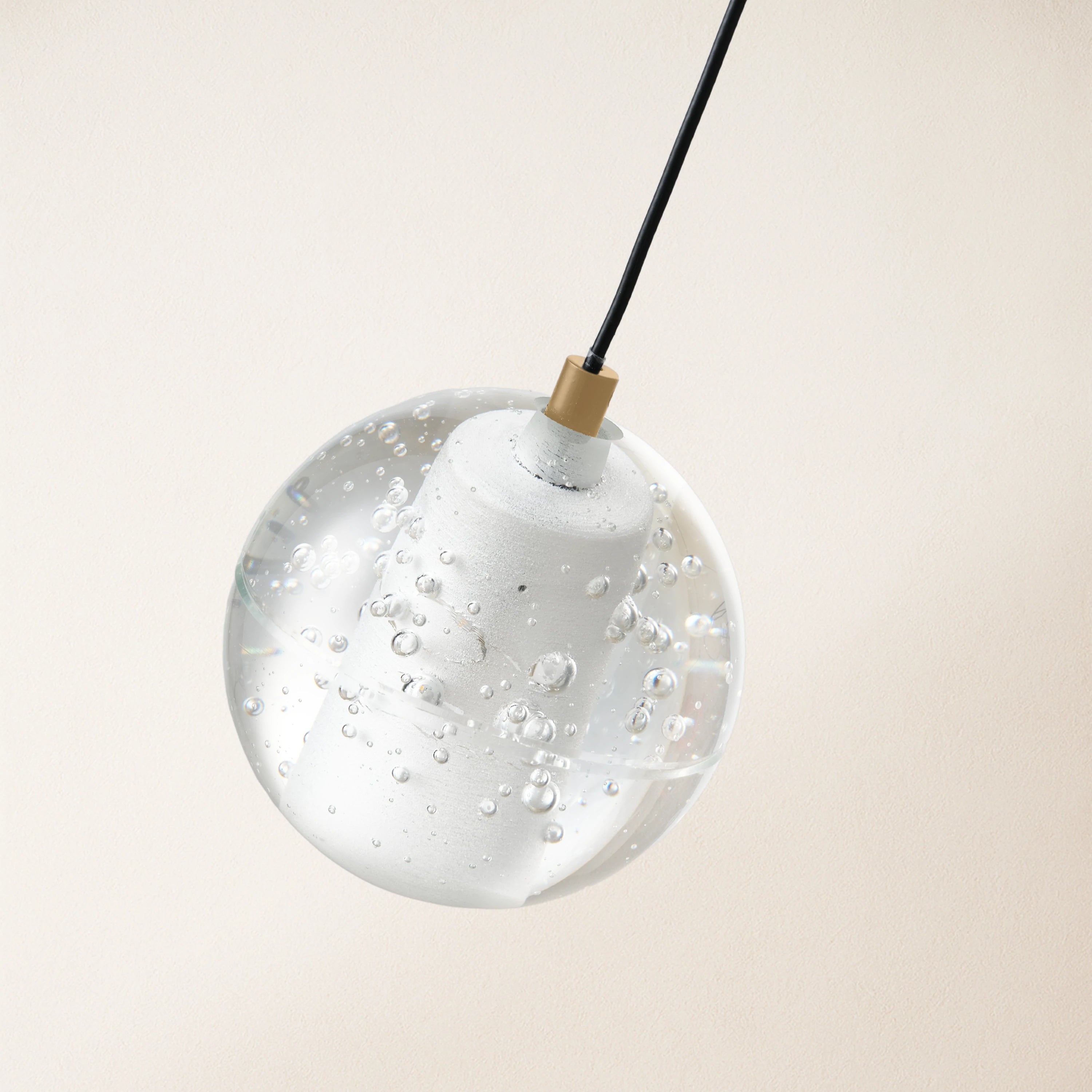 Pearl Ball Ceiling Pendant 4"D#Finish_Gold