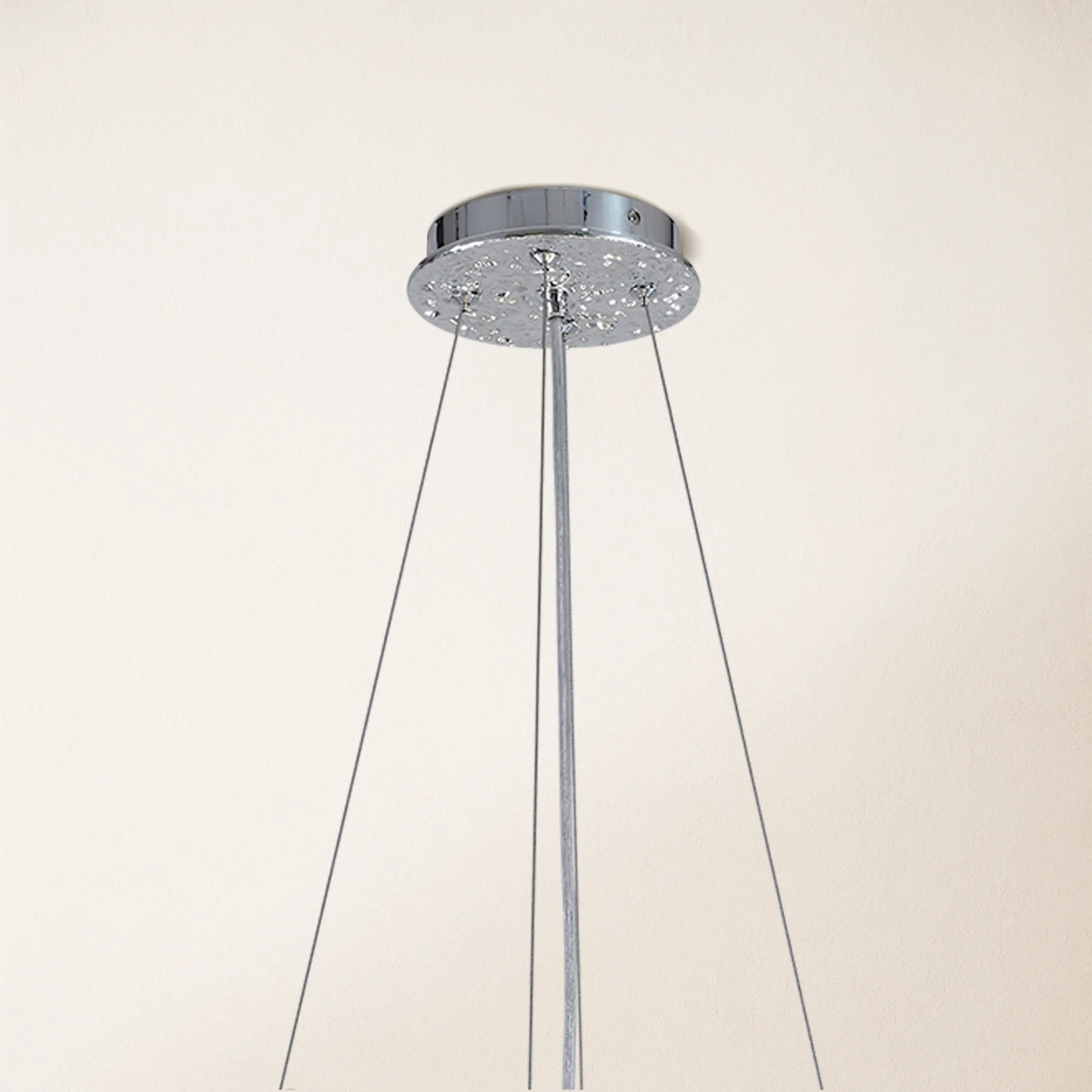 Frostleaf Crystal Cascade Branch Round Chandelier 40"D