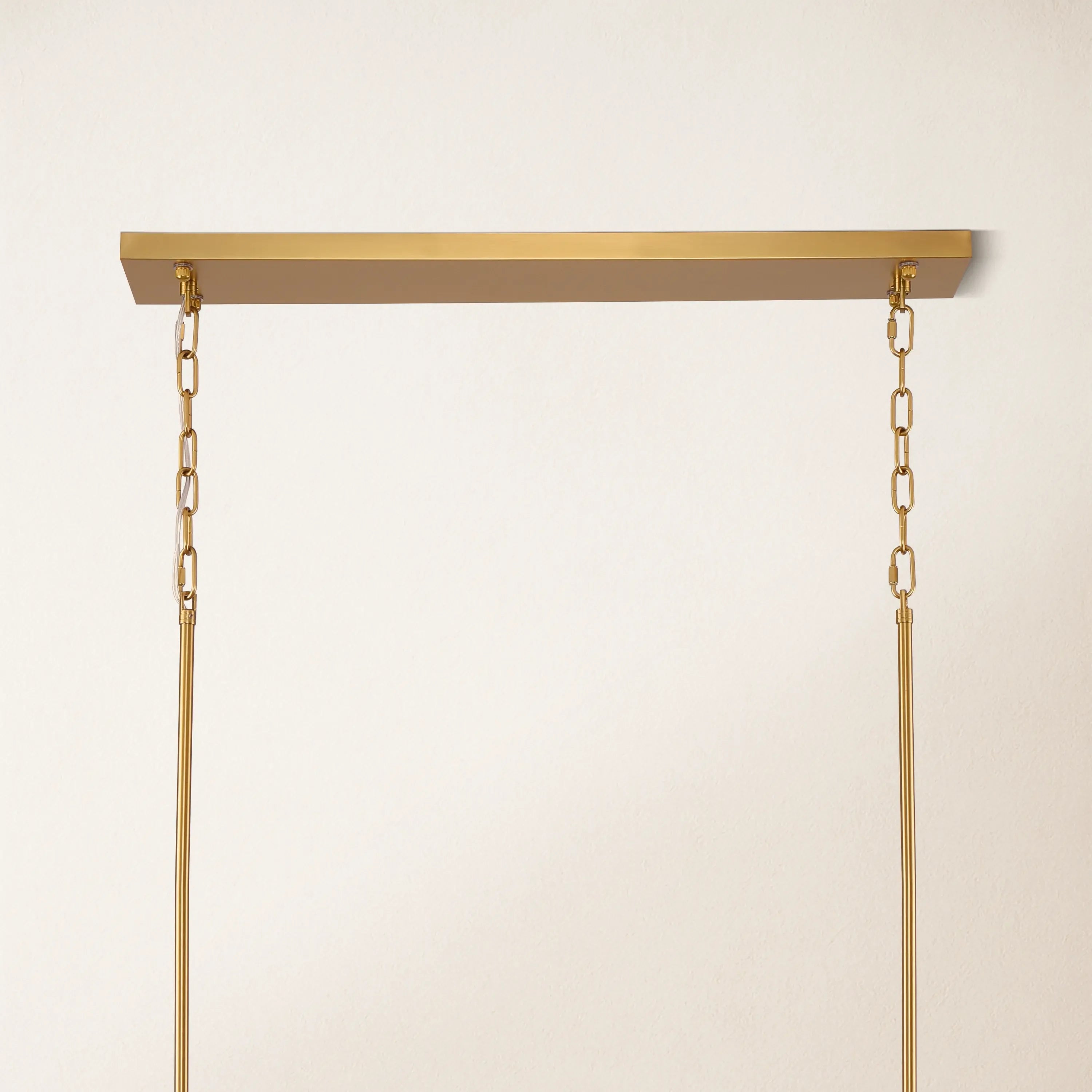 Ethereal Radiance Crystal Rectangular Chandelier 43"L