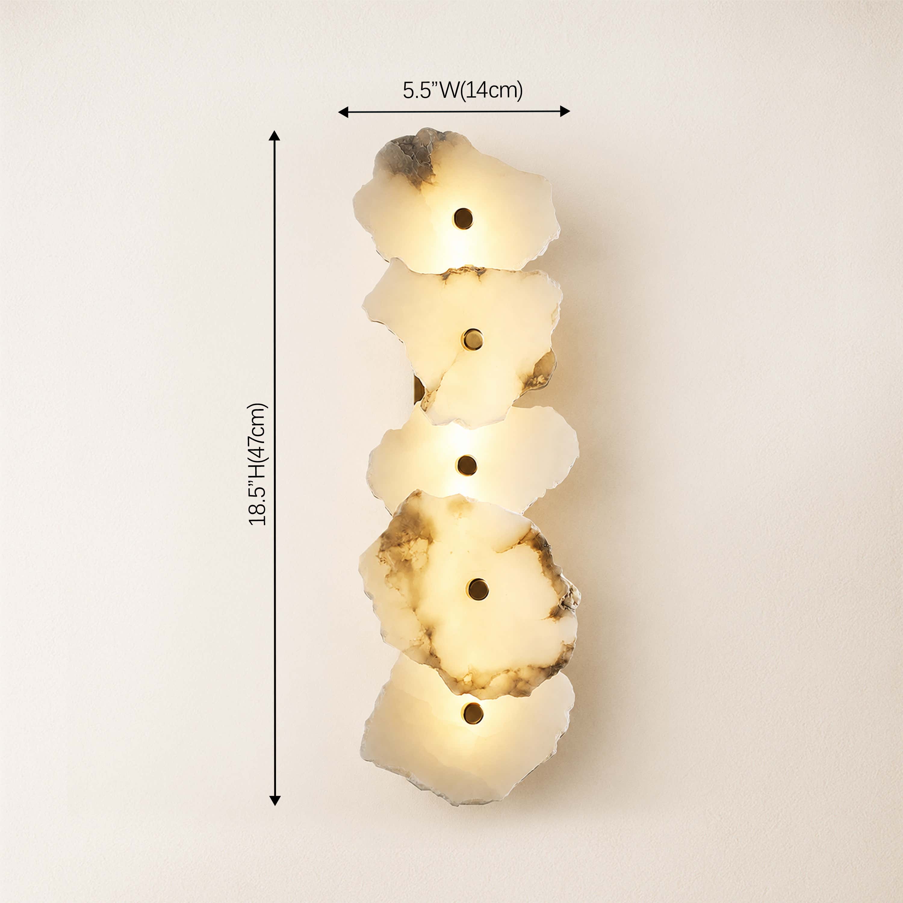 Arscelia Alabaster Linear Wall Sconce