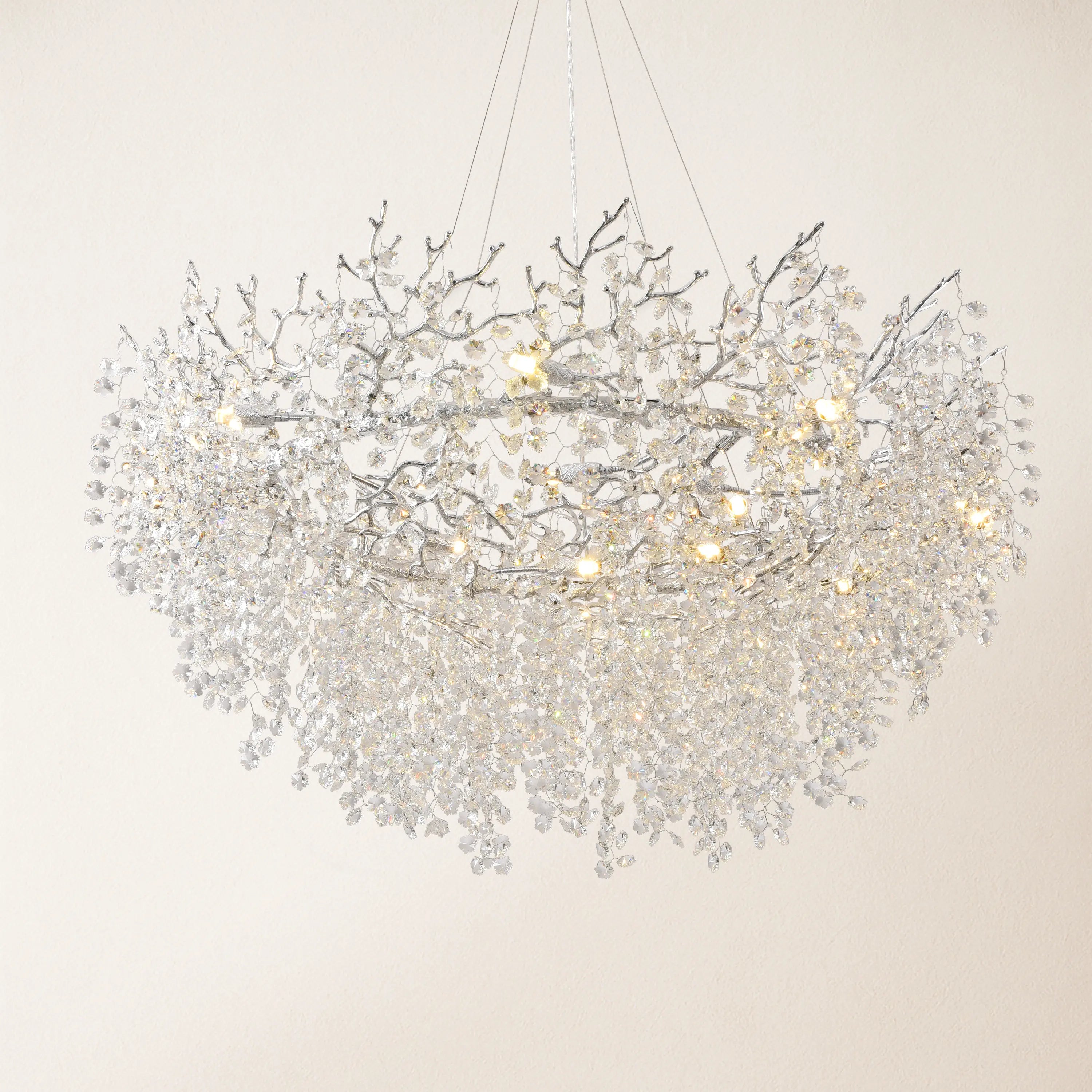 Lustre Branches Round Chandelier 48"D