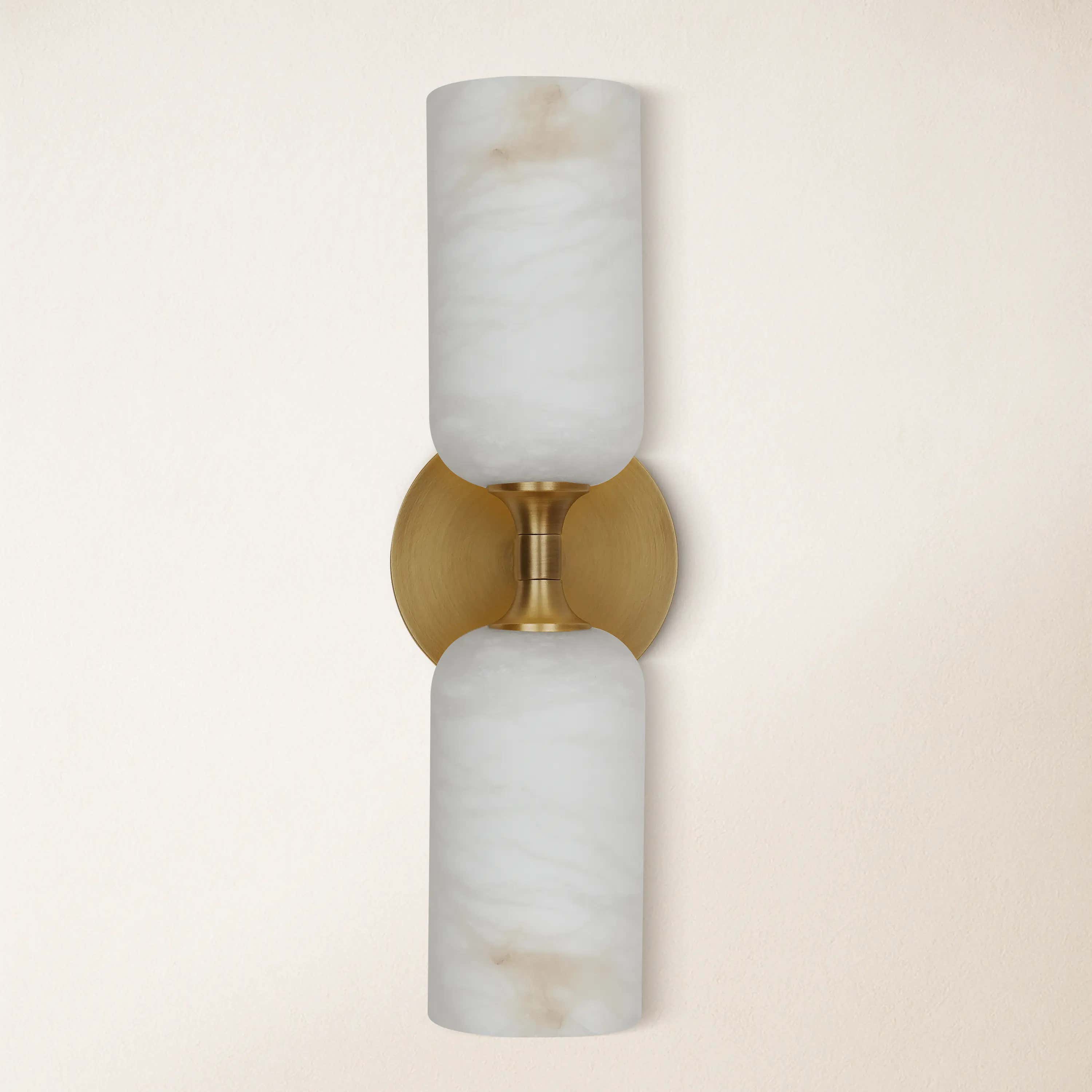 Axis Alabaster Wall Sconce 14"H