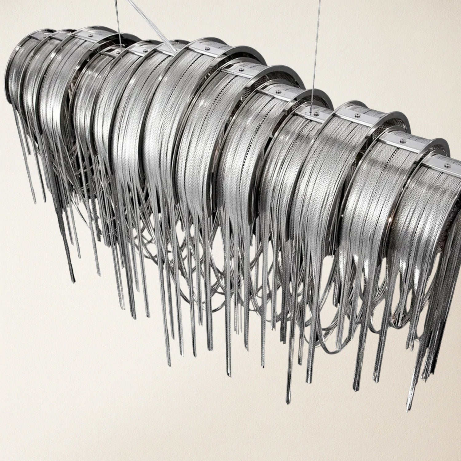 Teresa Cadena Chain Tassel Dining Room Chandelier 35"