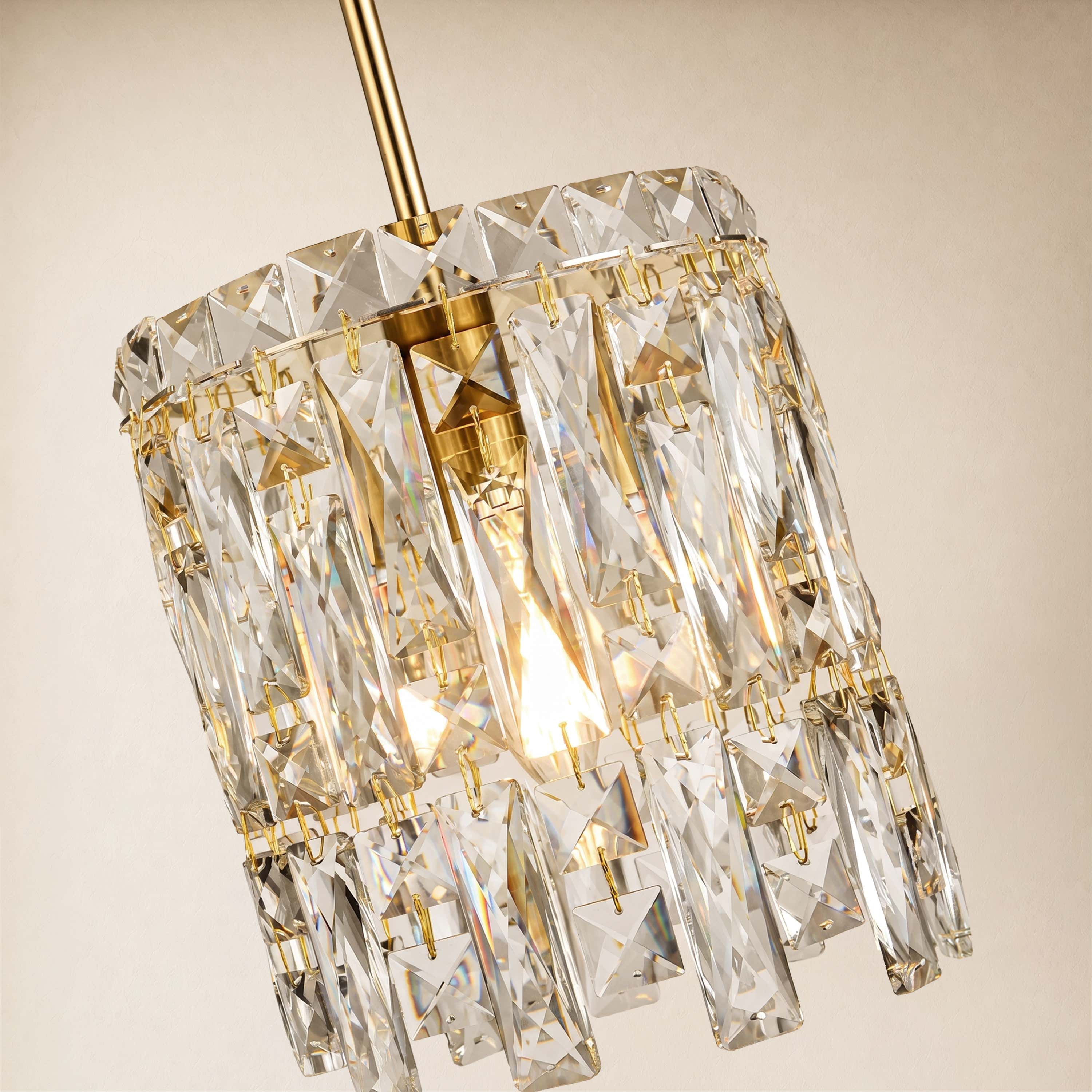 Lucentra Crystal Round Pendant 7"W