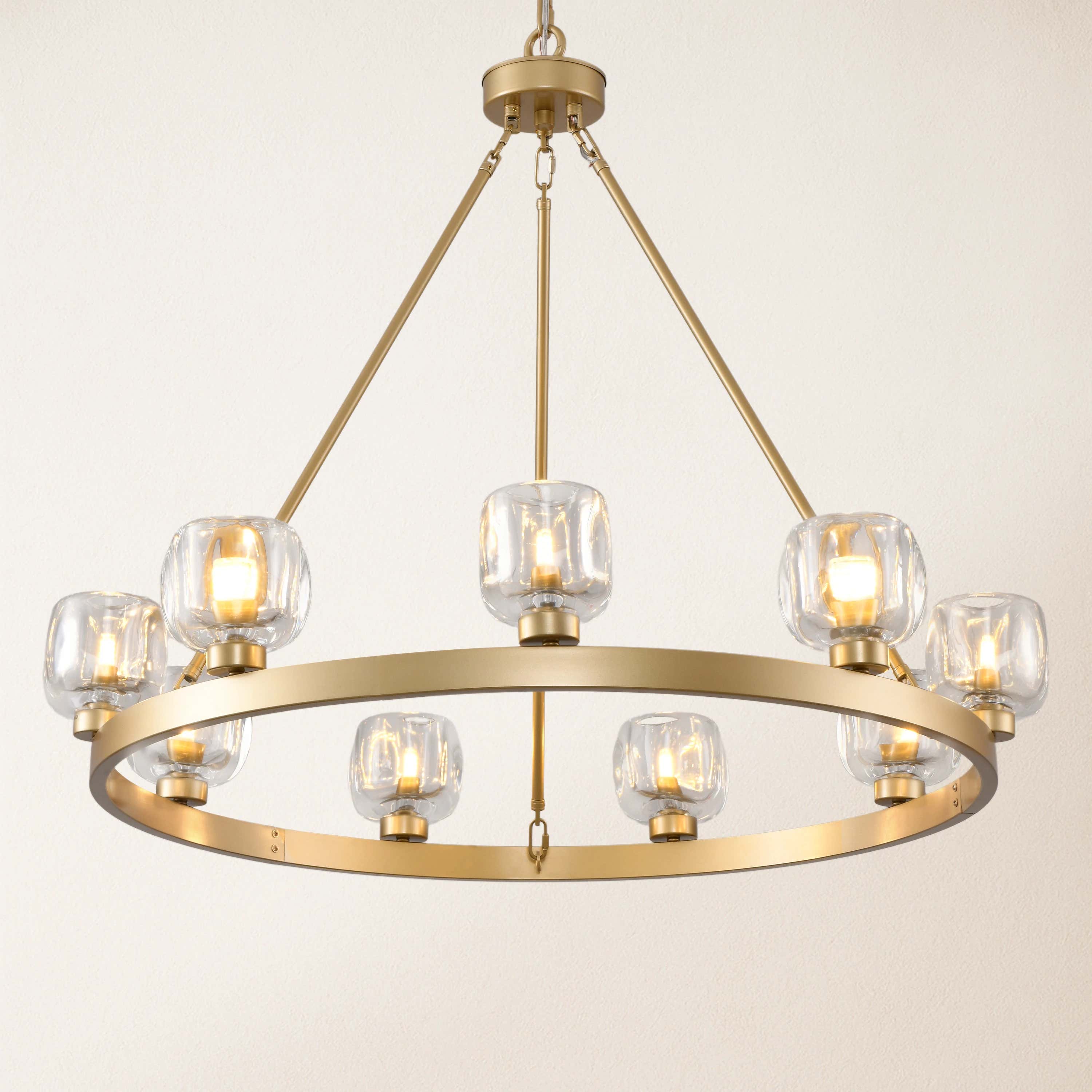 Vellum Round Chandelier 36"D