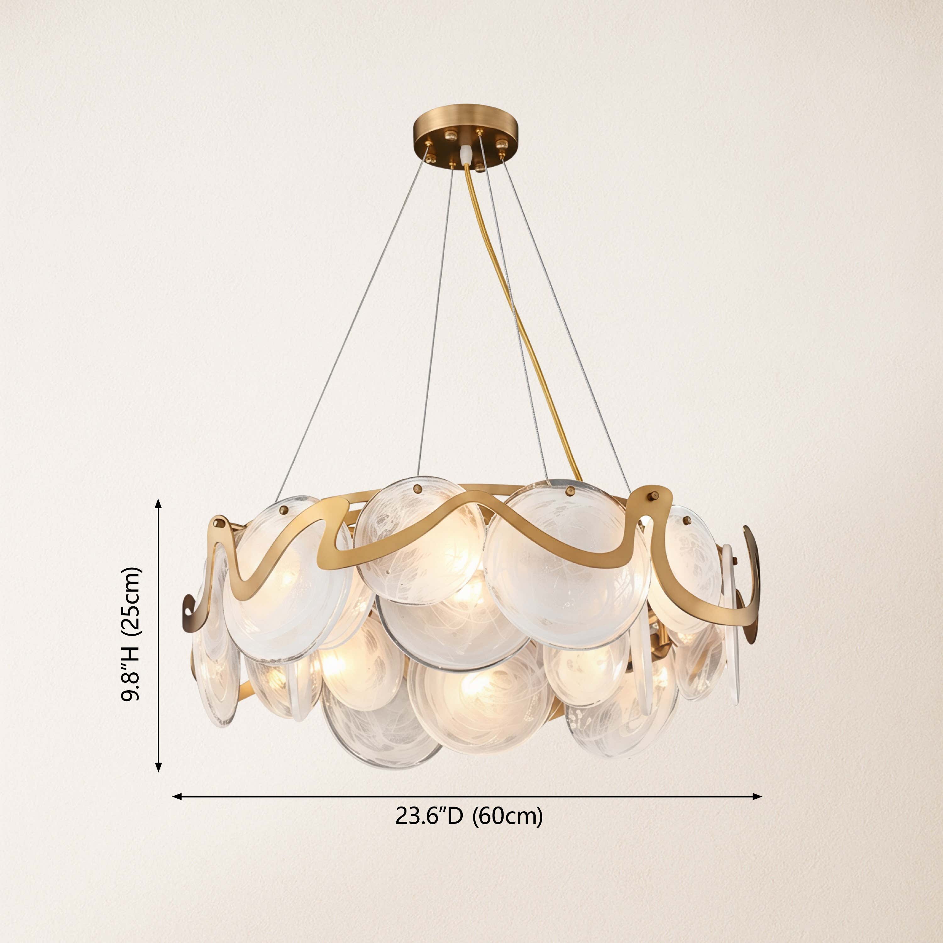 Avenor Ambient Glass Round Chandelier