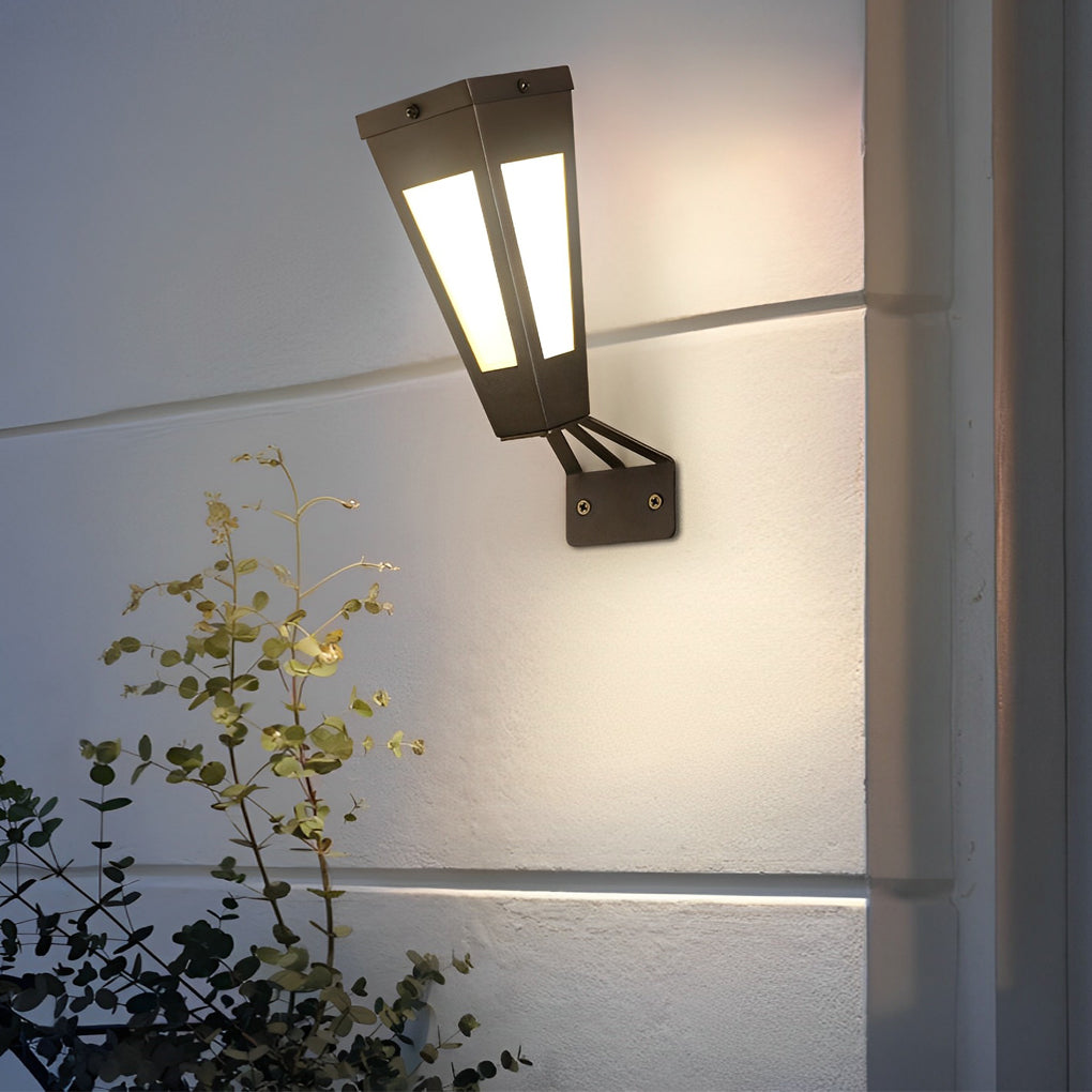 Terramur Metal LED Solar Outdoor Wall Light