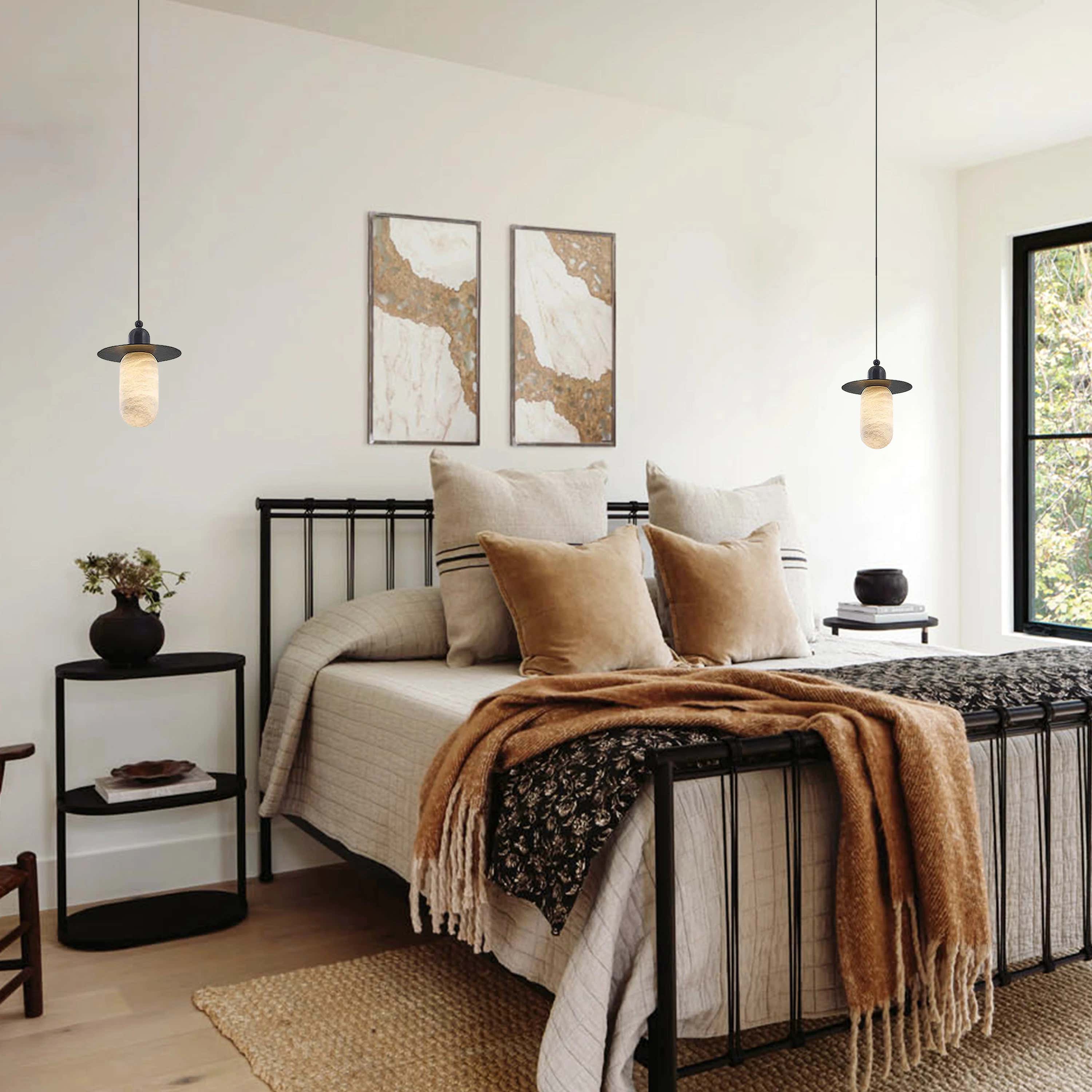 Bloom Alabaster Grace Pendant 6" H