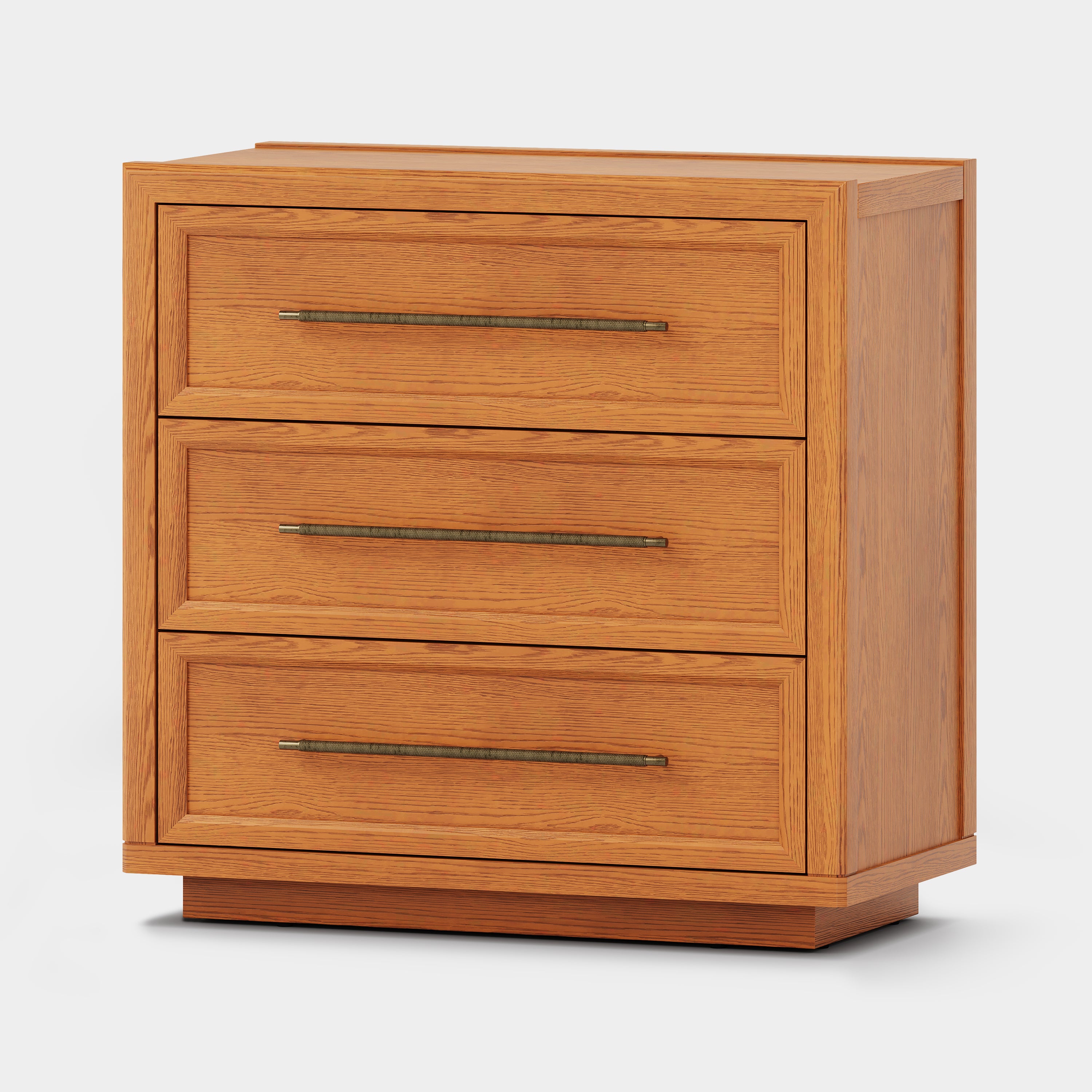 Alvar 32″ Oak 3-Drawer Chest