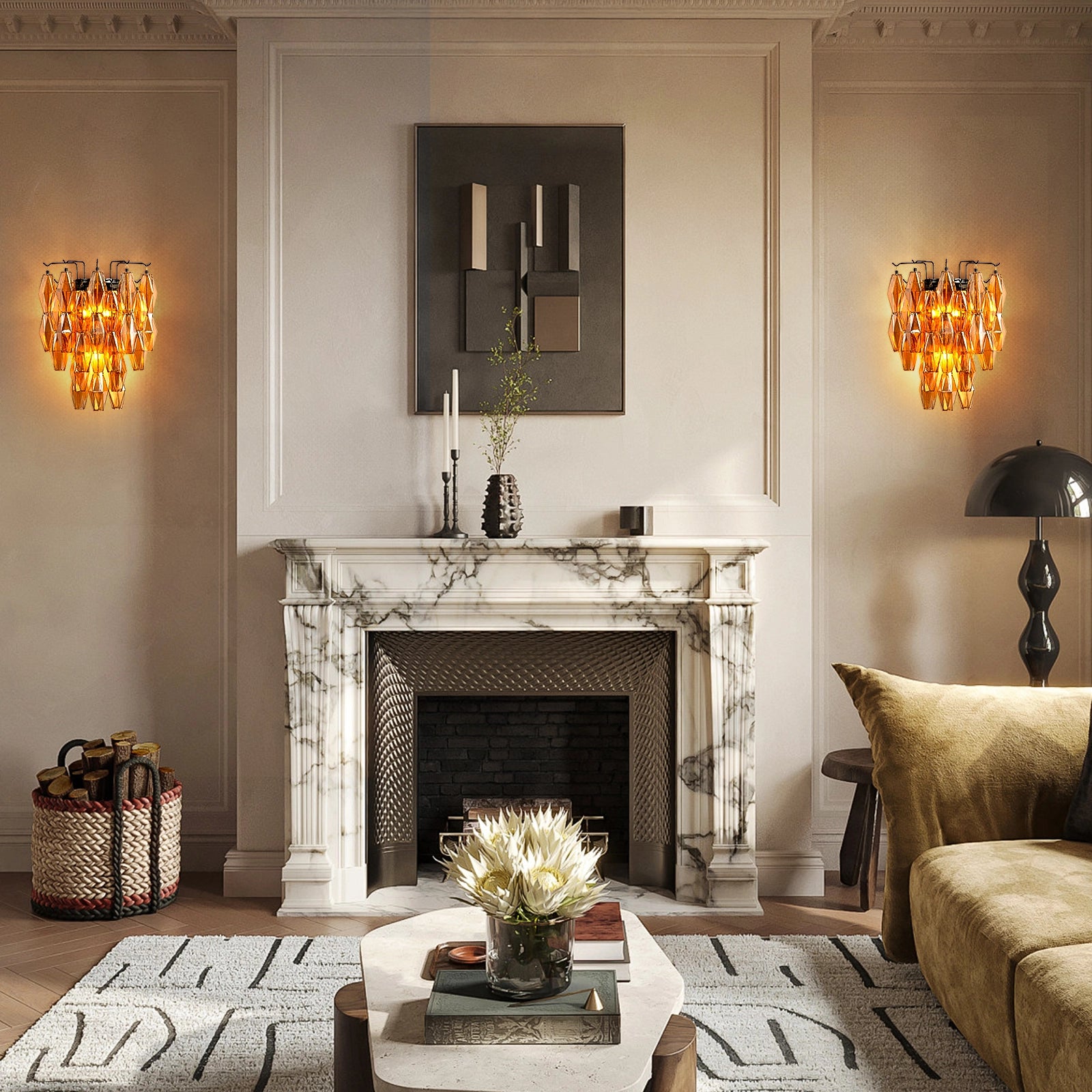 Celestial Drop Glass Wall Sconce