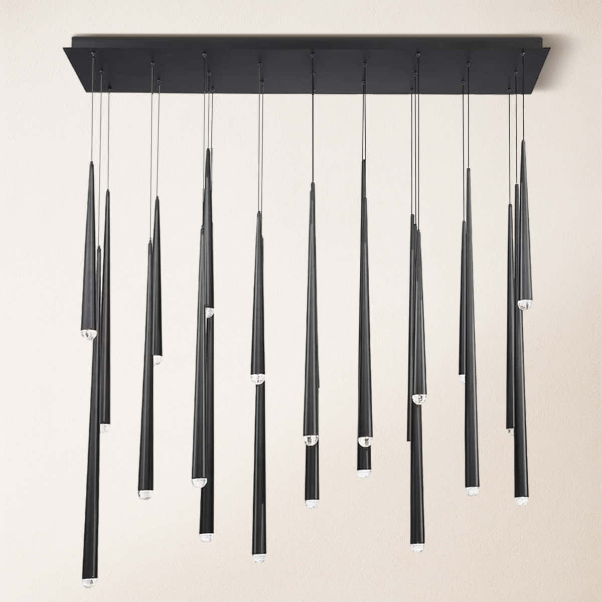 Anthropology Rectangle Crystal Pendant 54"W