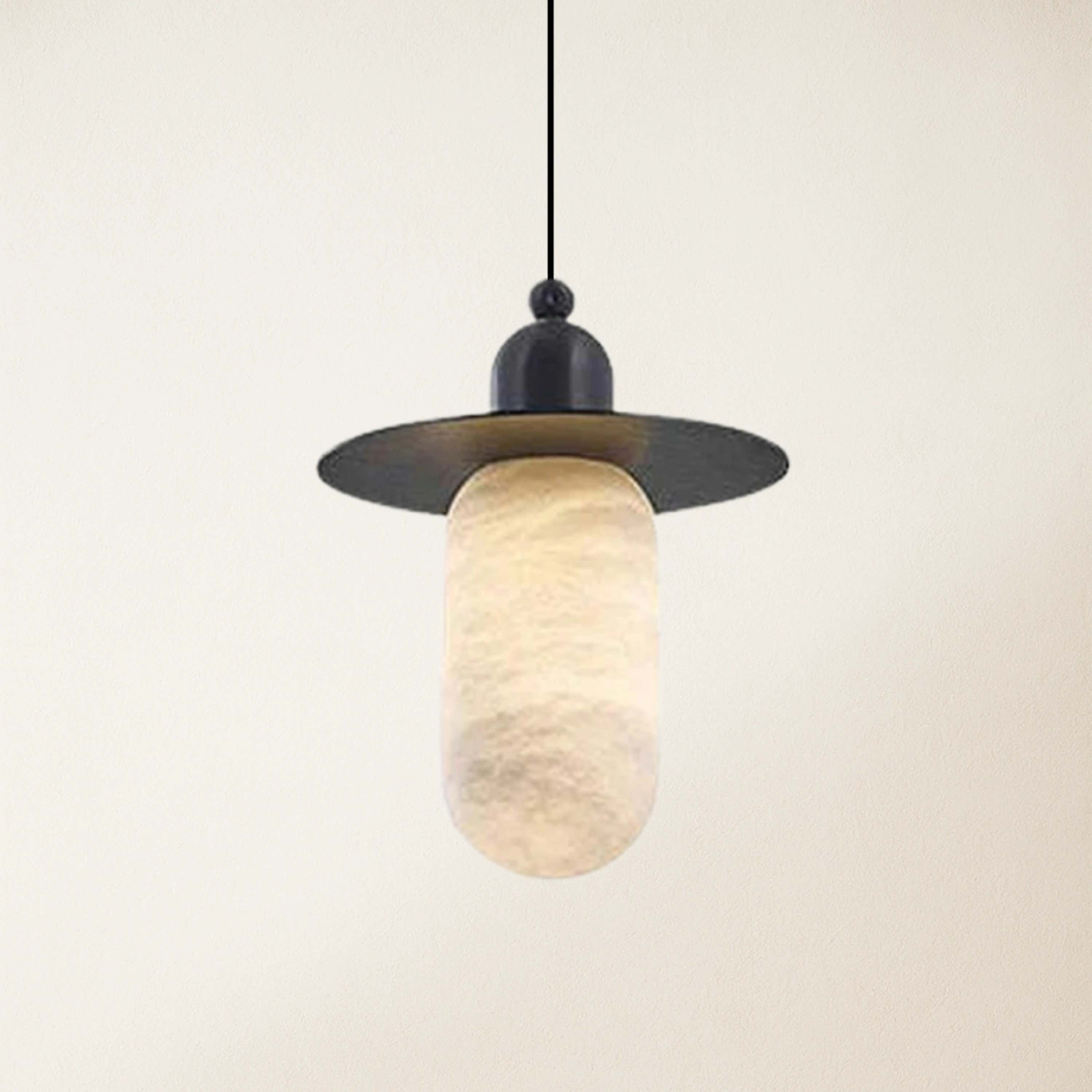 Bloom Alabaster Grace Pendant 8" H