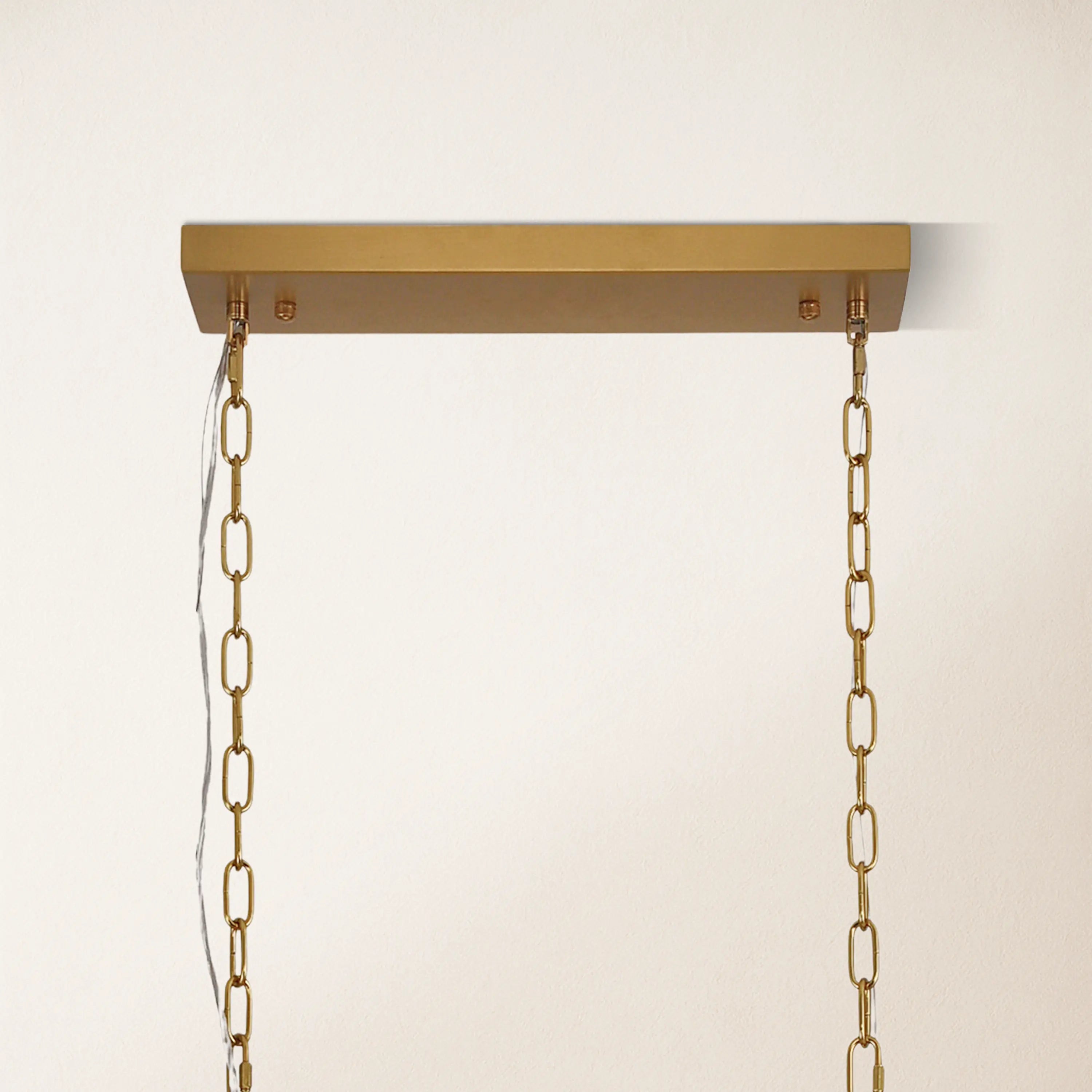 Caldera Alabaster Rectangular Chandelier 40"