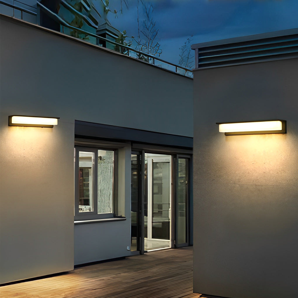 Summital Rectangular Waterproof Outdoor Wall Light