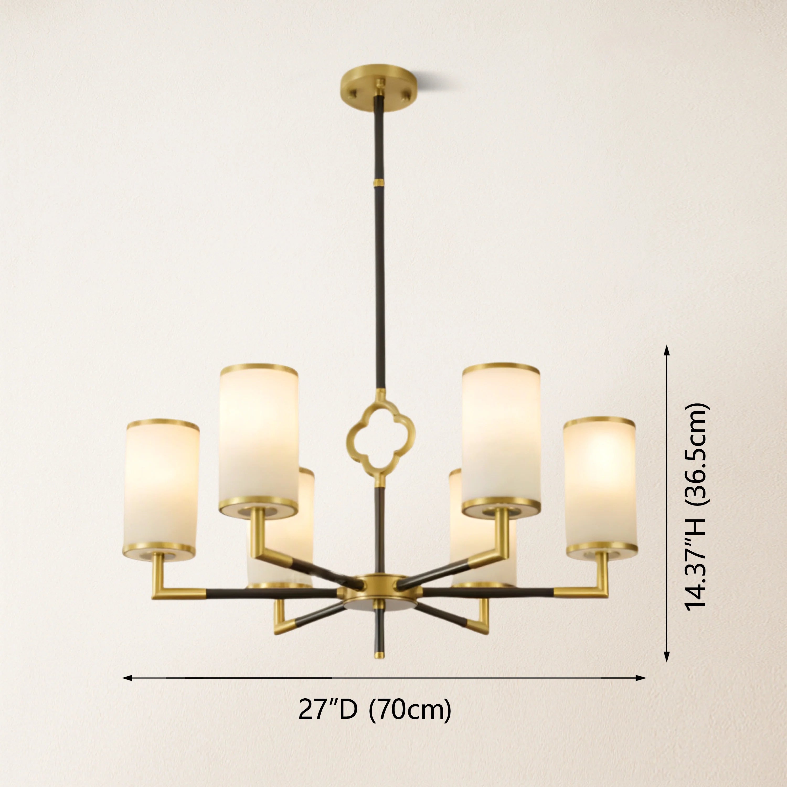 Moral Multi-layer Branda Alabaster Round chandelier 27"D#Finish_Gold