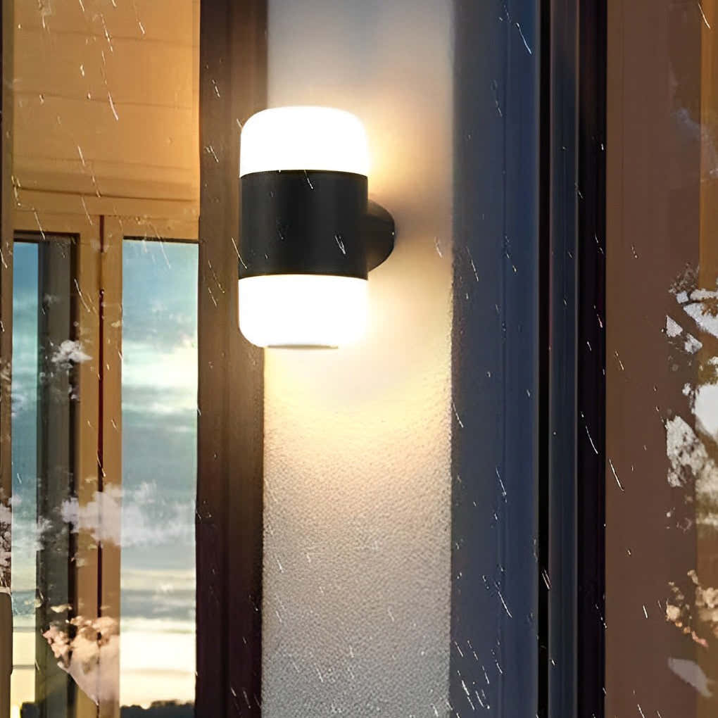 Vallumina Round Outdoor Up Down Wall Light