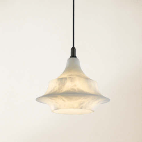 Bloom Alabaster Gleam Pendant 7"D